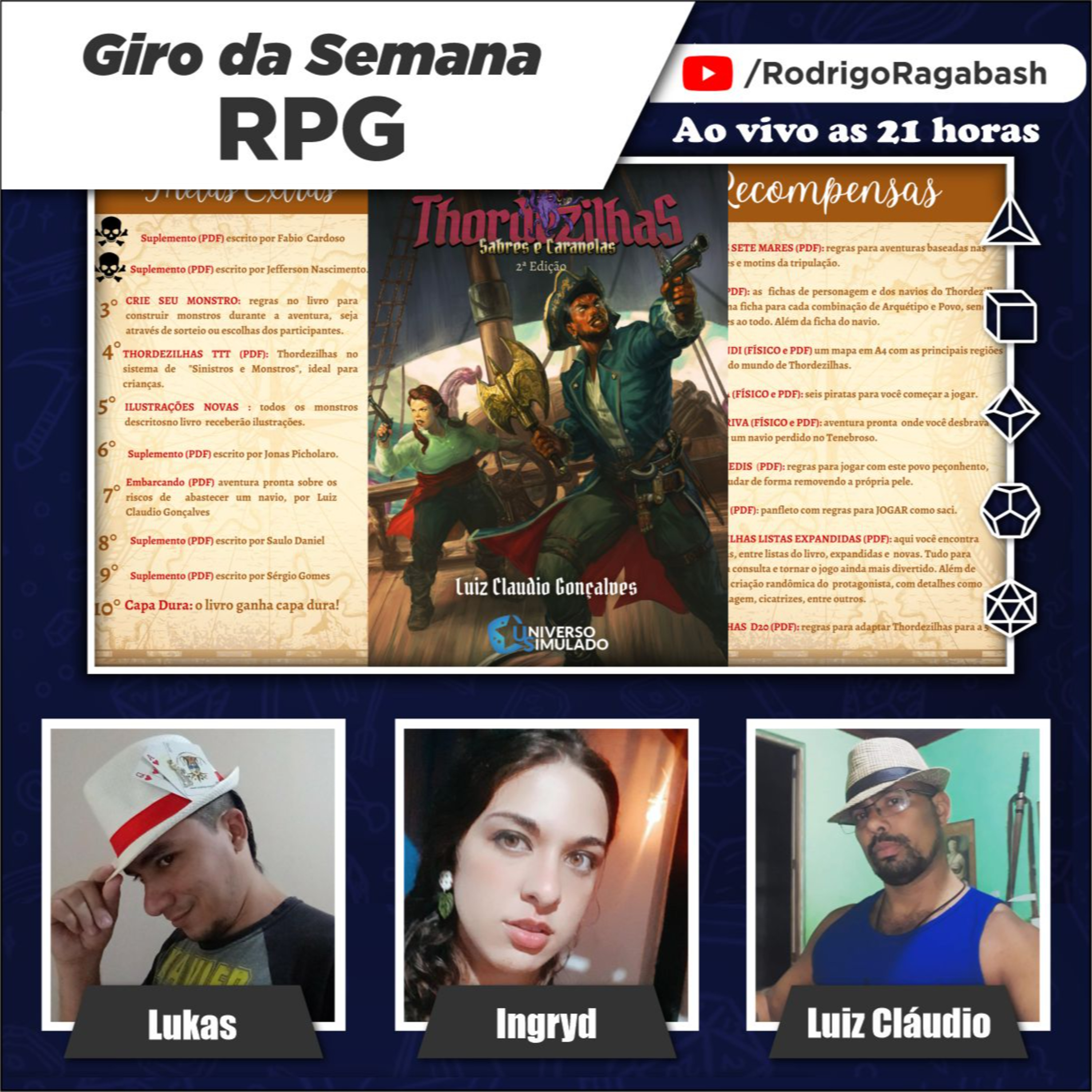 Giro da Semana RPG | Nova Edição de Thordezilhas - Sabres e Caravelas Financiado! episode artwork