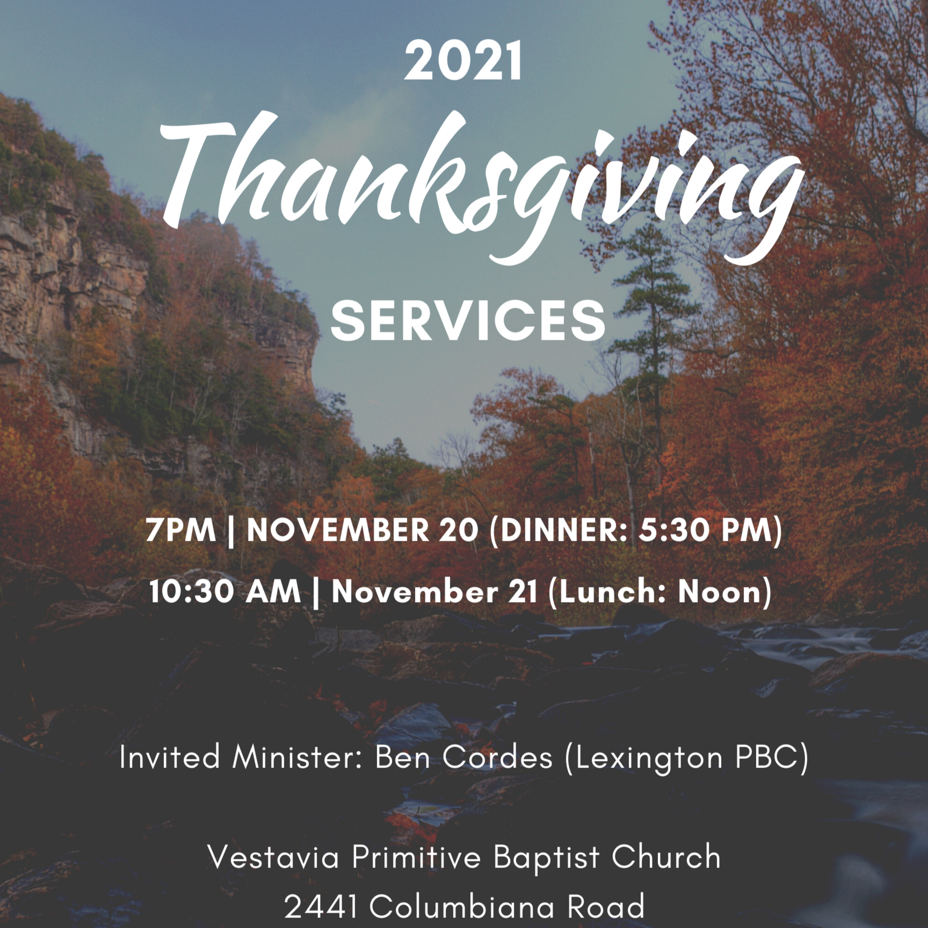 2021 Thanksgiving Service With Ben Cordes - Sunday AM Service episode artwork