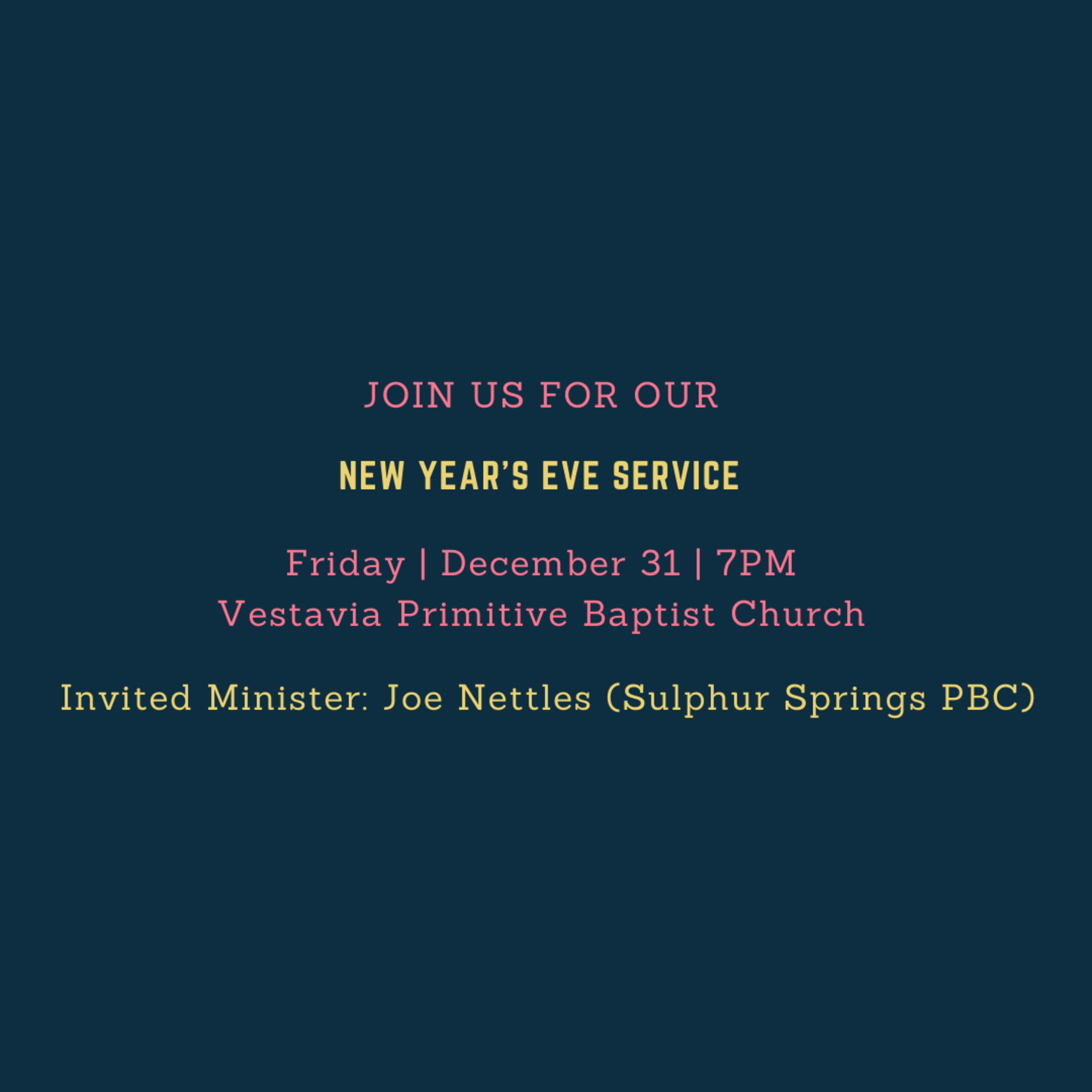 NYE Message (Joe Nettles) - 12.31.2021 episode artwork