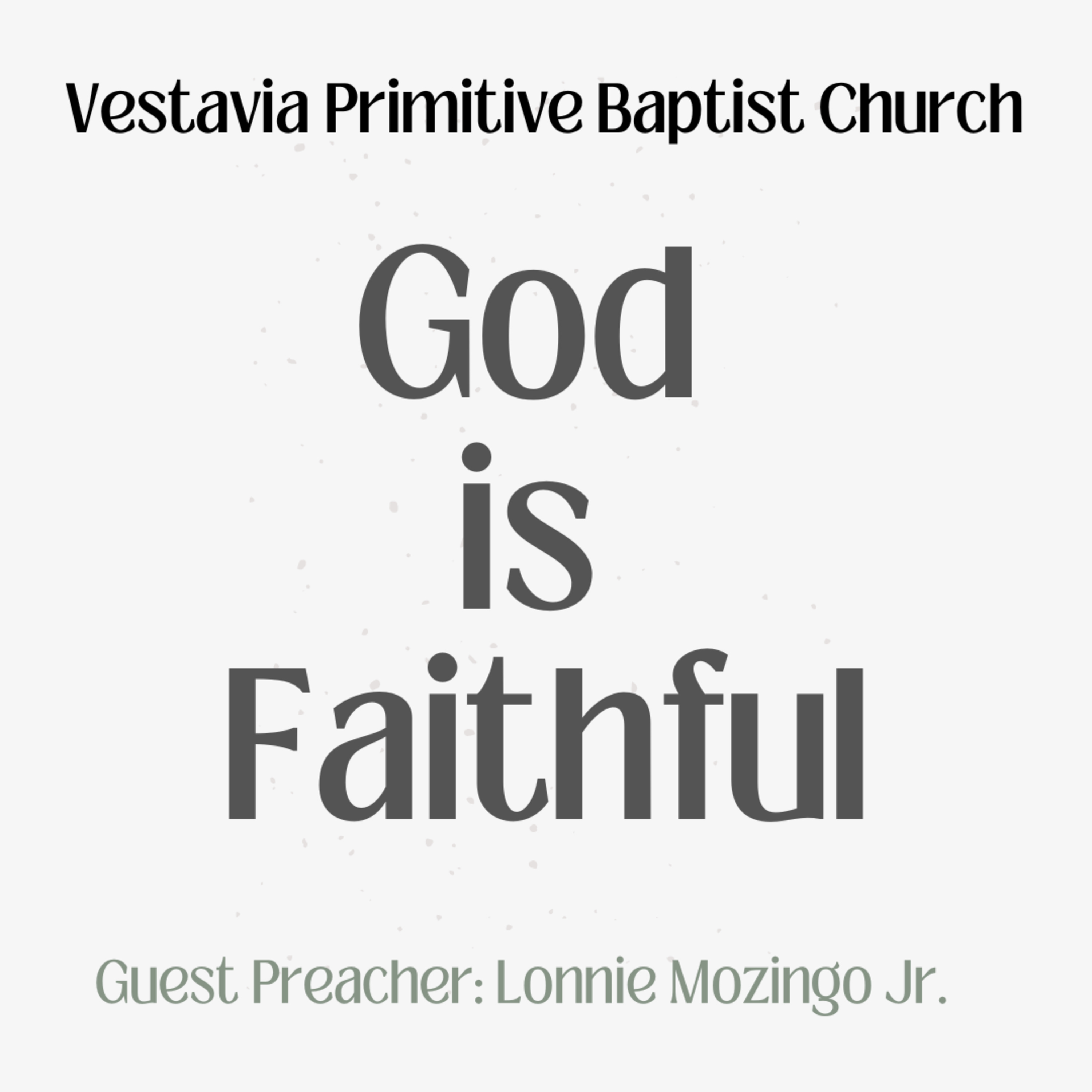God is Faithful (Lonnie Mozingo Jr.) - 12.31.2022 episode artwork