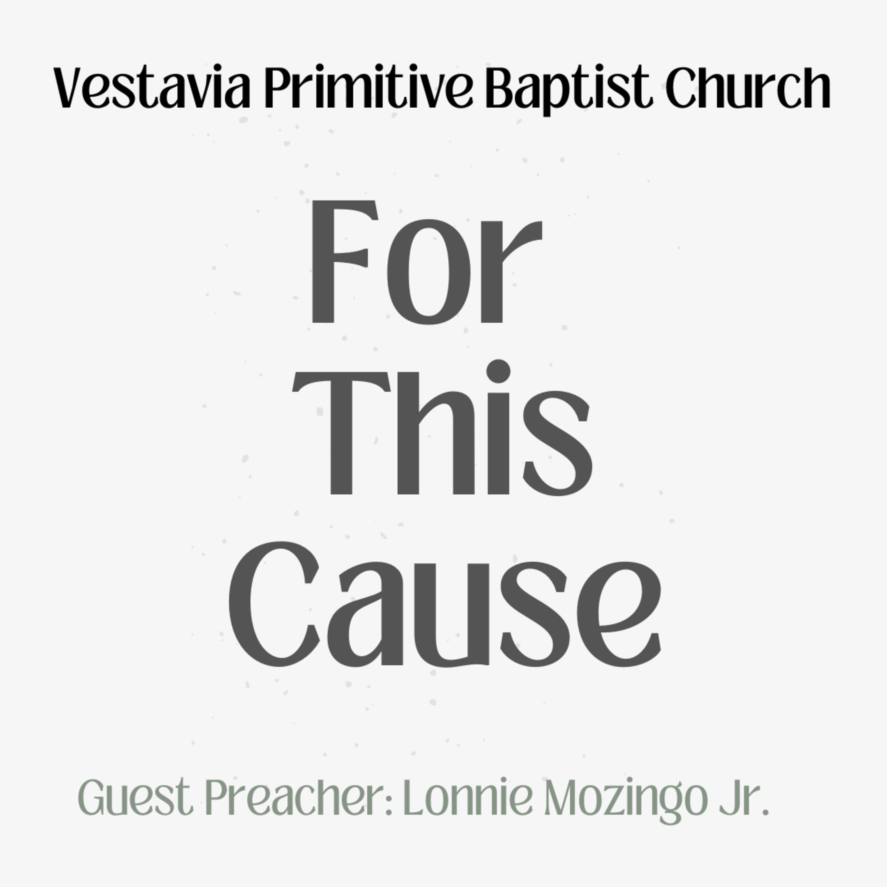 For This Cause (Lonnie Mozingo Jr.) - 1.1.2023 episode artwork