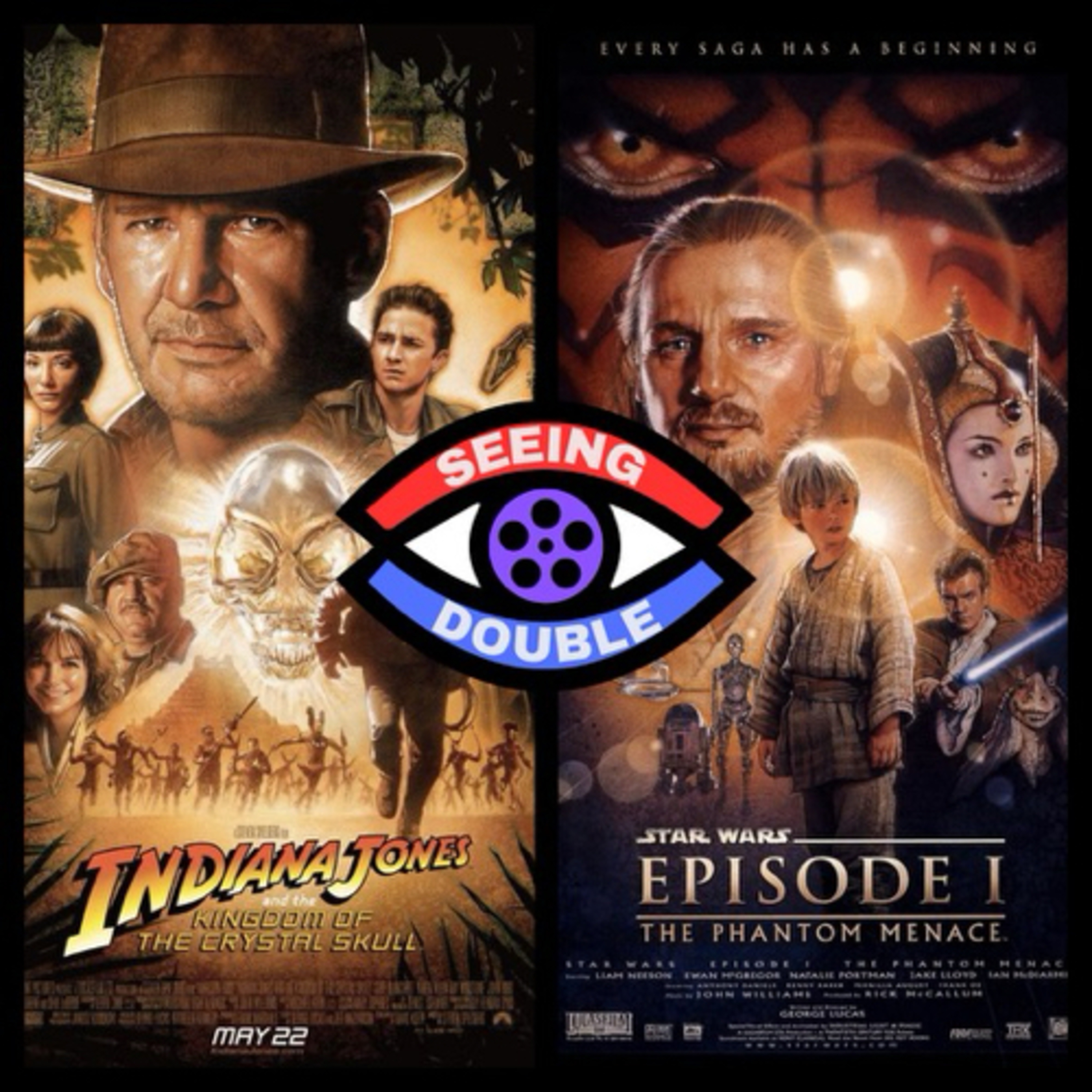 EP 170: Seeing Double - Kingdom of the Crystal Skull/The Phantom Menace episode artwork