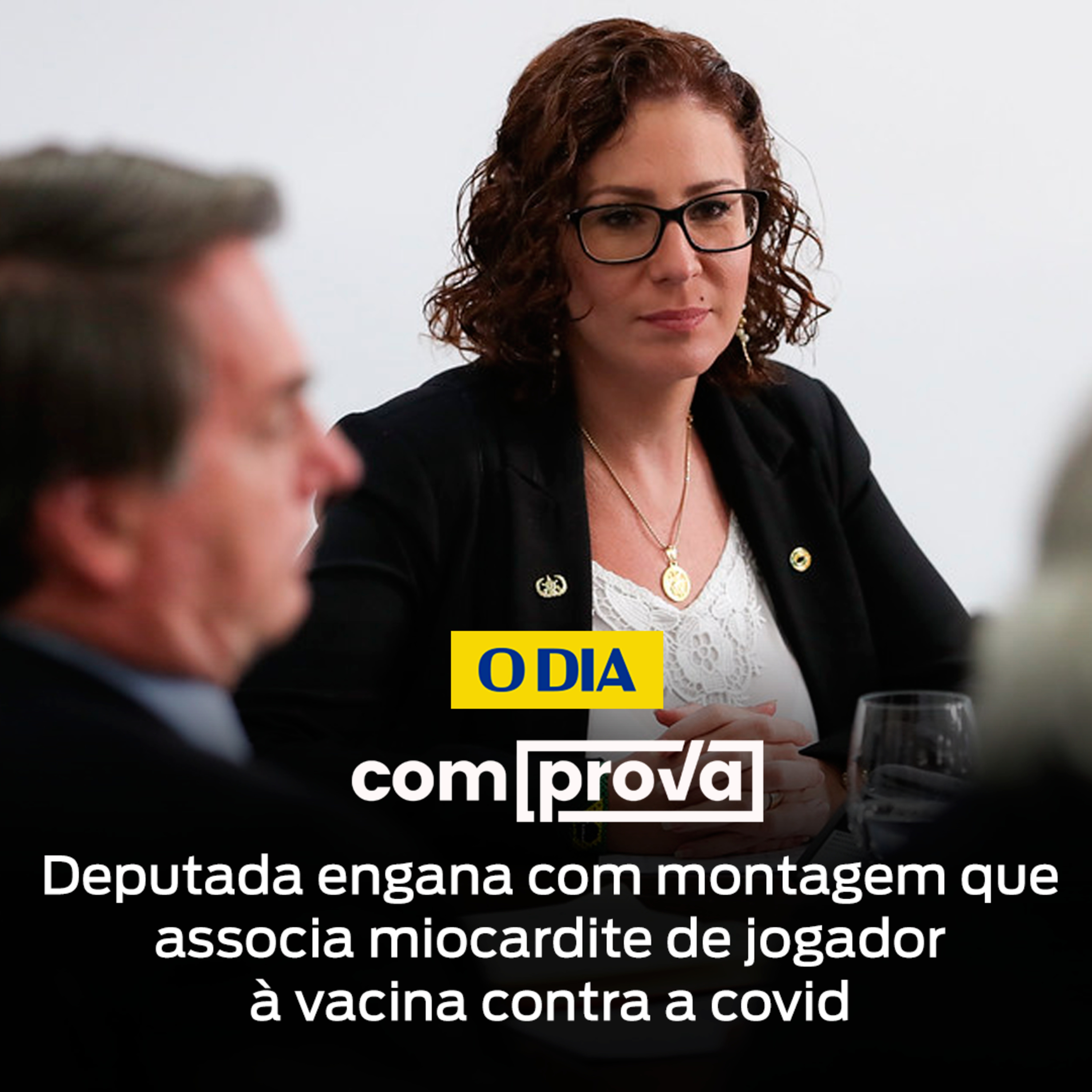 Carla Zambelli posta conteúdo enganoso sobre a relação de miocardite e a vacinação. episode artwork