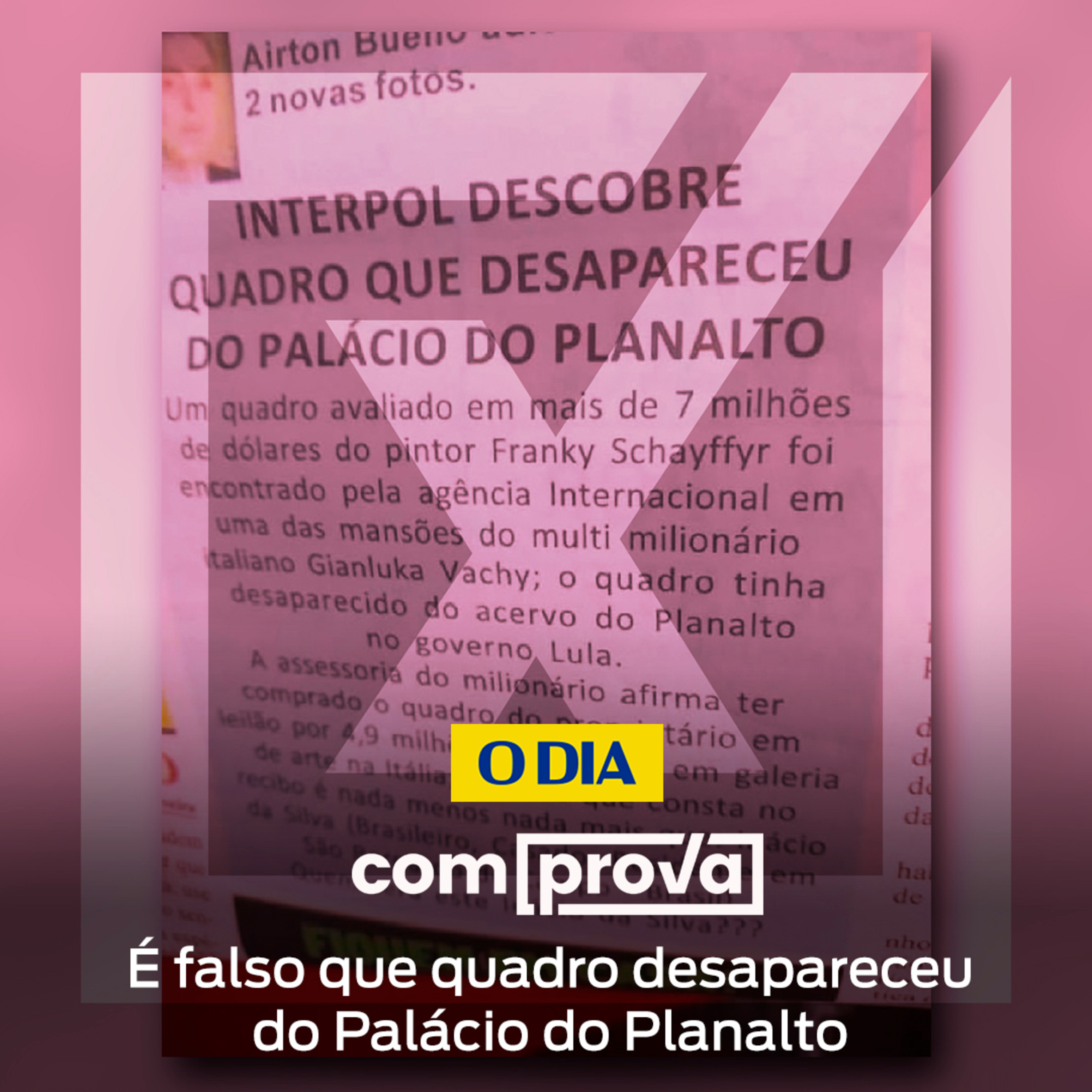 Quadro valioso jamais desapareceu do acervo do Planalto, ao contrário do que afirma post episode artwork