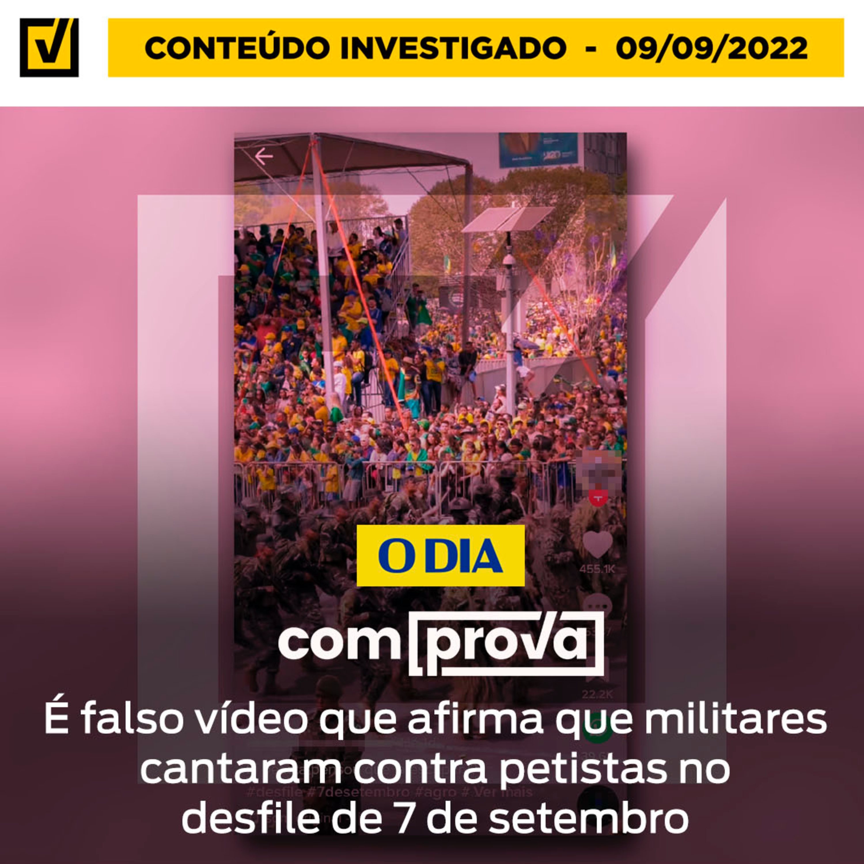 É falso vídeo que afirma que militares cantaram contra petistas no desfile de 7 de setembro episode artwork