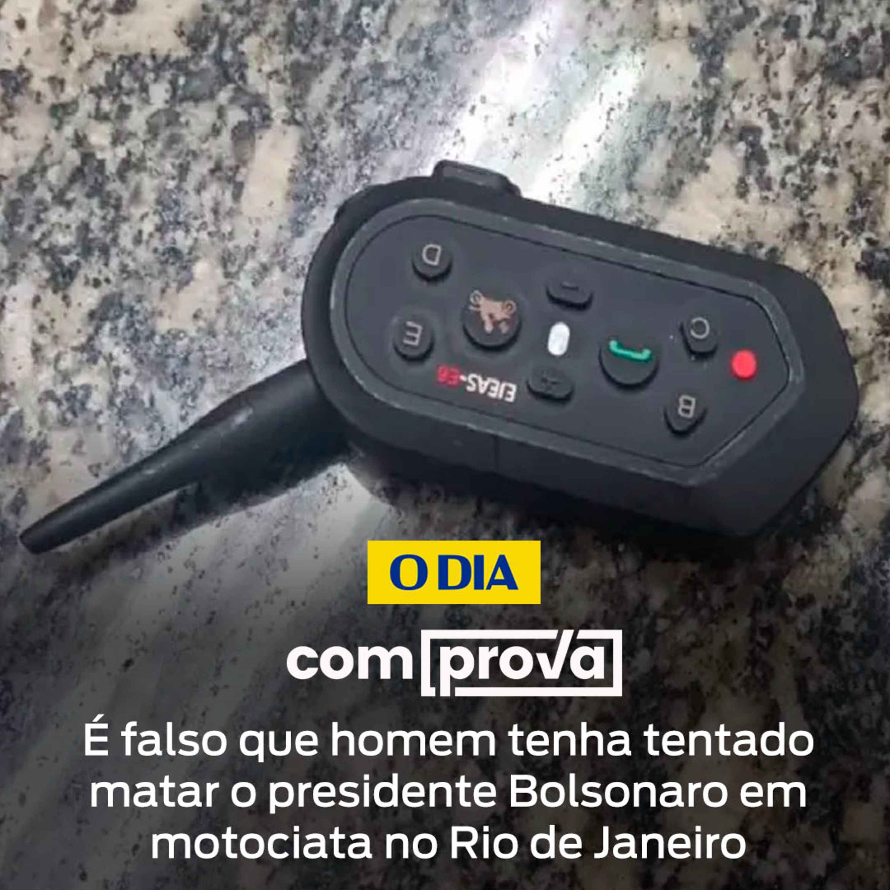  É falso que homem tenha tentado matar o presidente Bolsonaro em motociata no Rio de Janeiro episode artwork