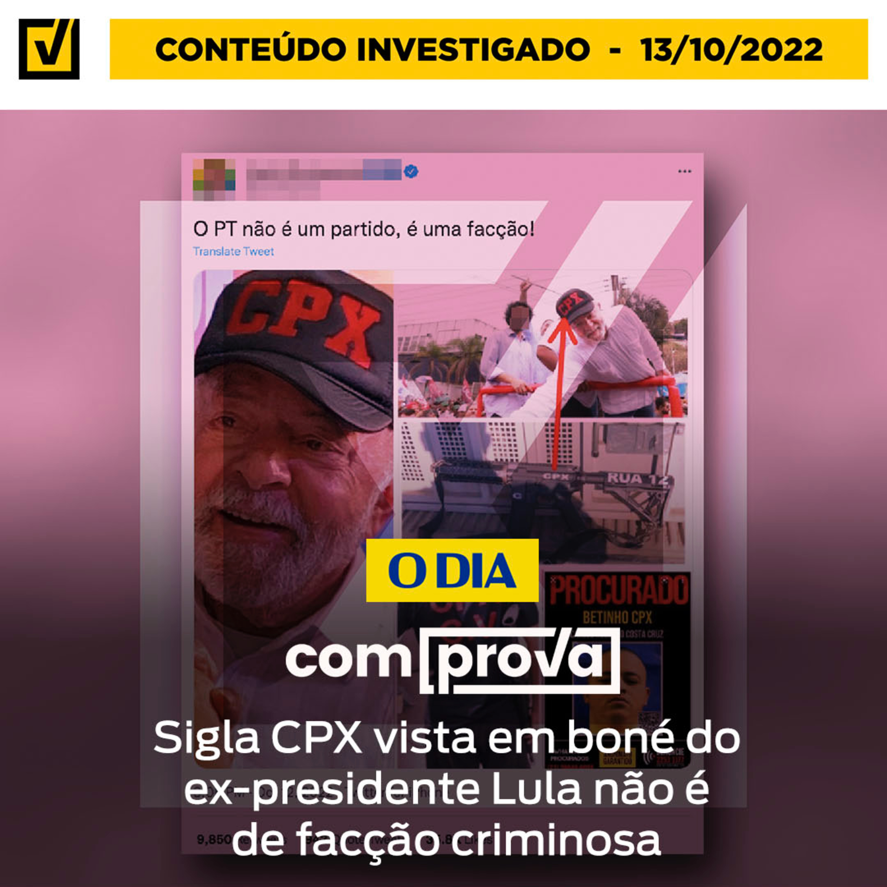  Sigla CPX vista em boné do ex-presidente Lula não é de facção criminosa episode artwork