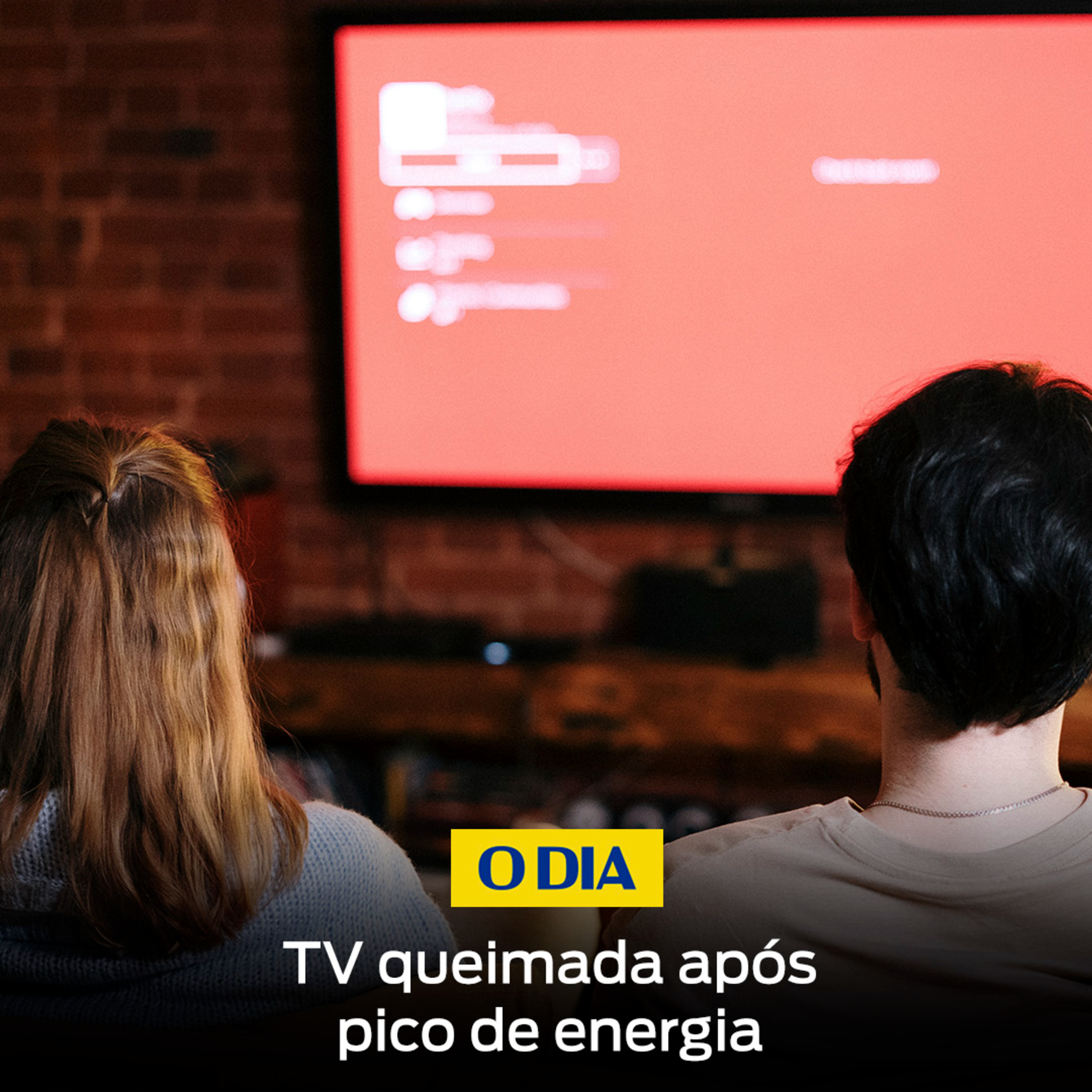 TV queimada após pico de energia