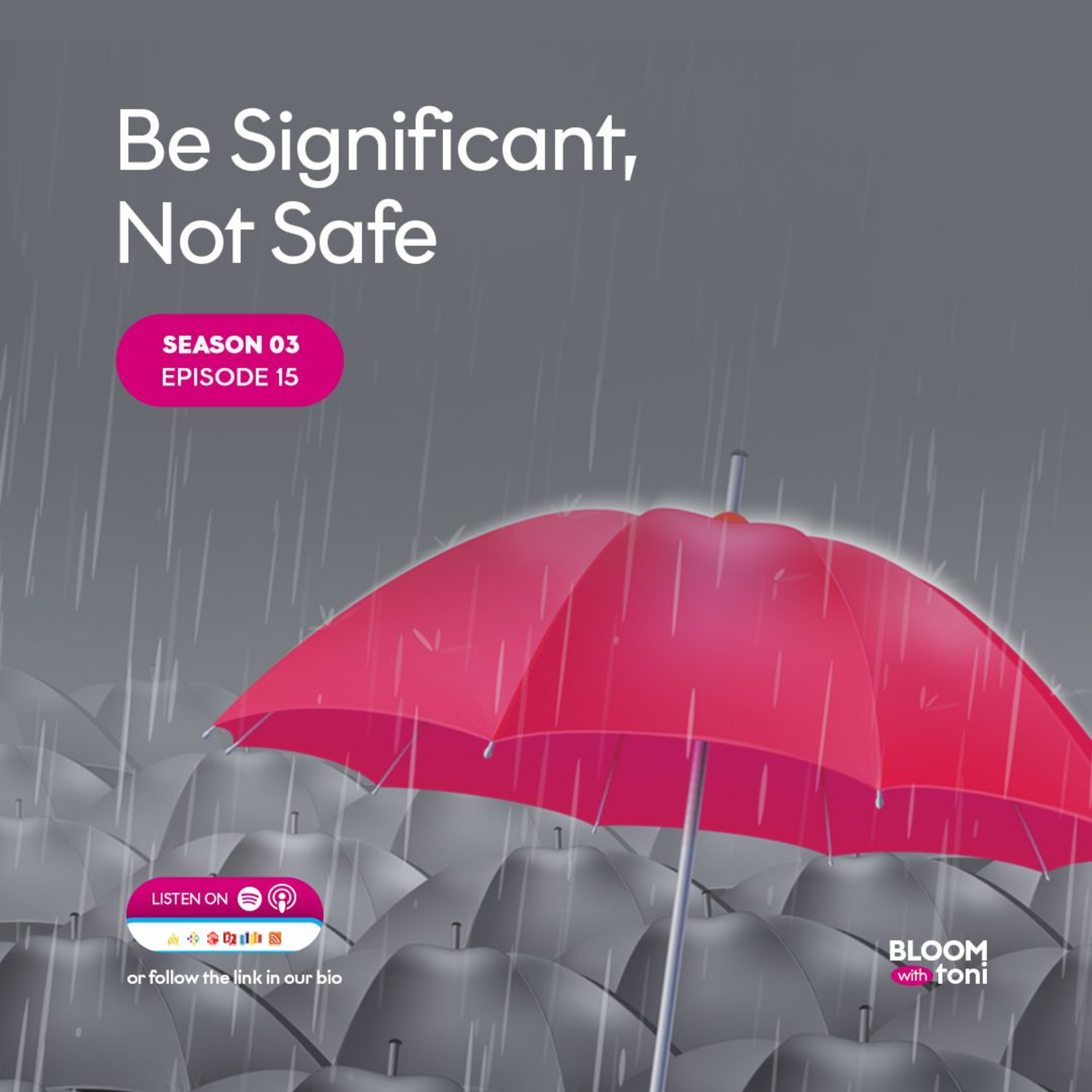 Be Significant, Not Safe. episode artwork