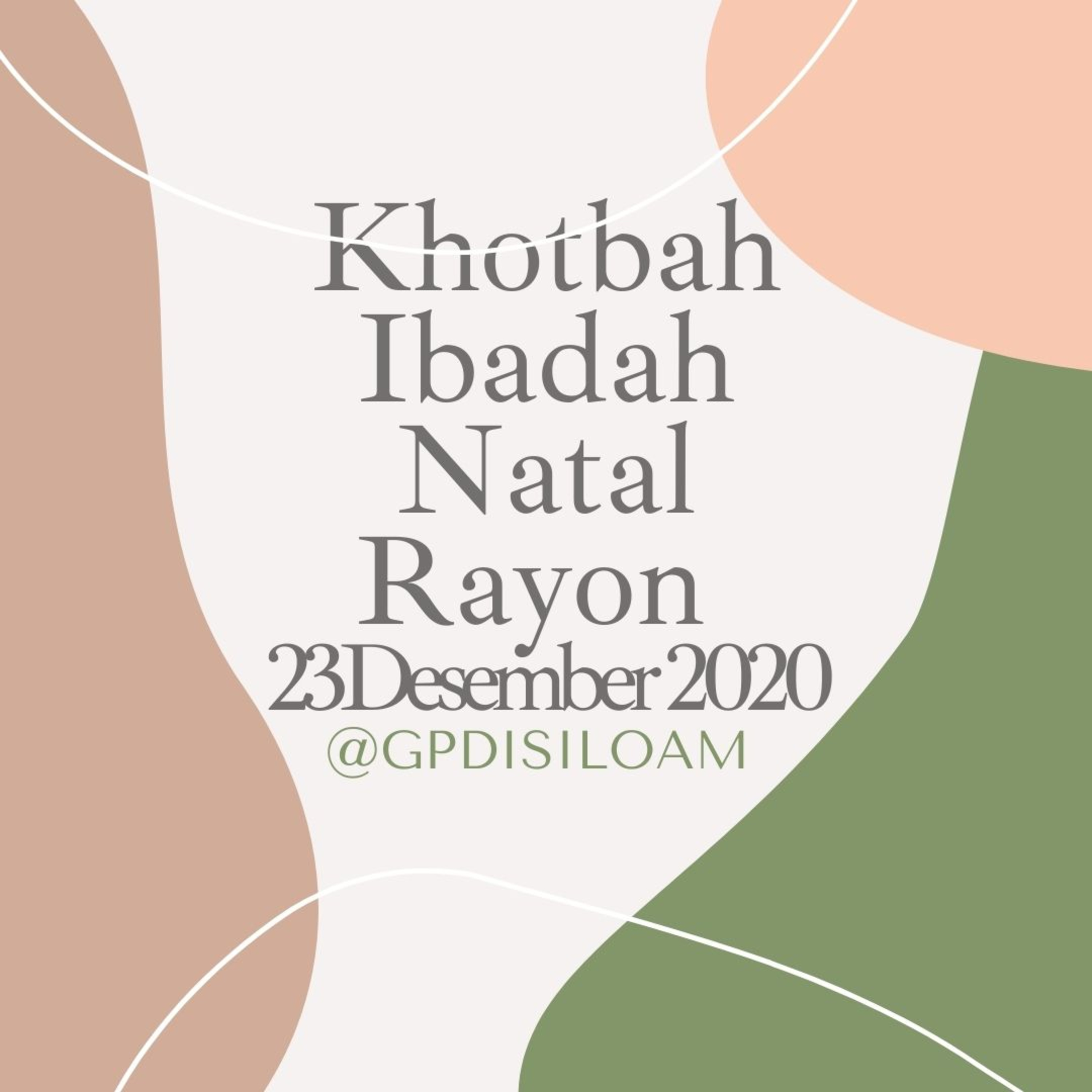 Khotbah Natal Rayon Rabu, 23 Desember 2020 - Sukacita di tengah pandemi episode artwork
