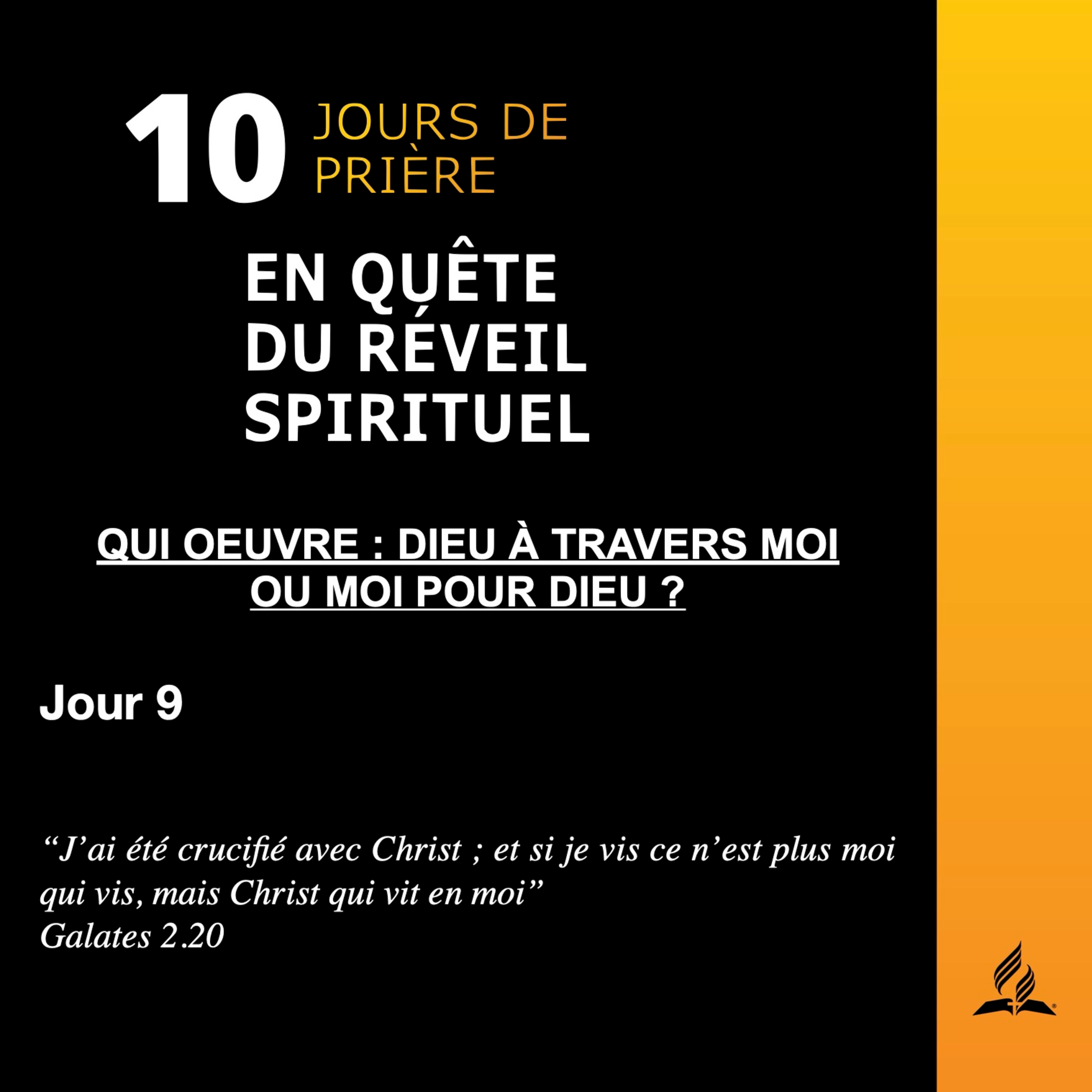 Jour 9 - Qui Œuvre - Dieu à travers moi ou moi pour Dieu - Titaina PEAU episode artwork