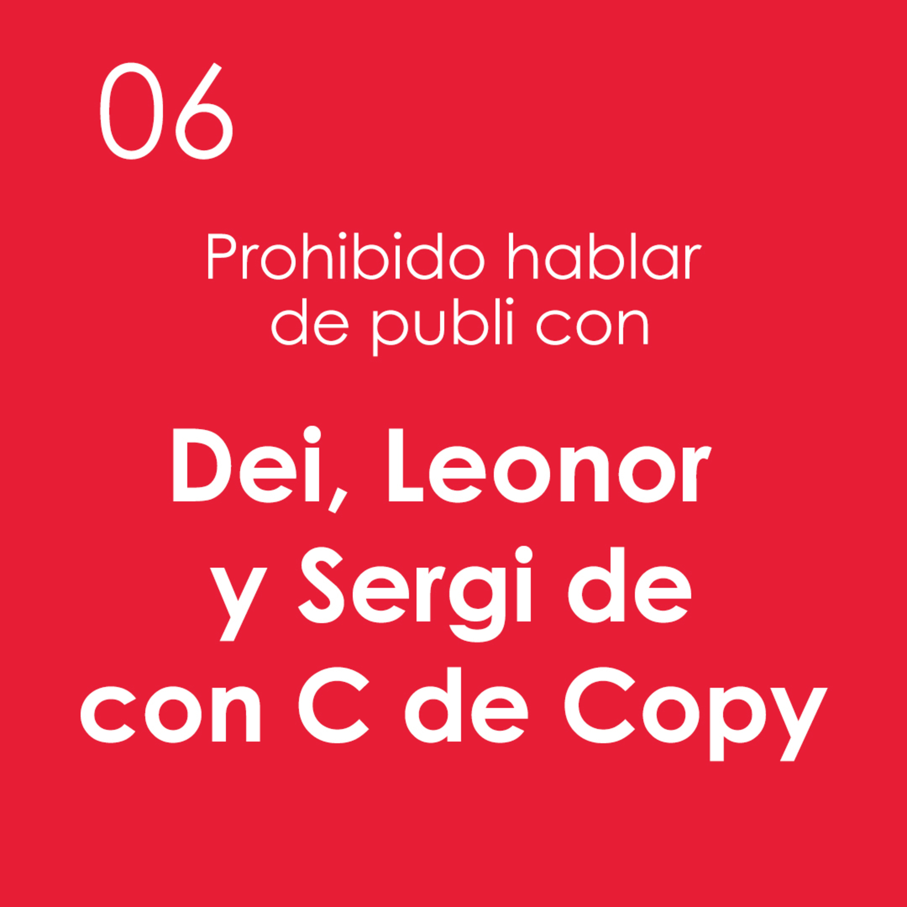 Prohibido hablar de publi