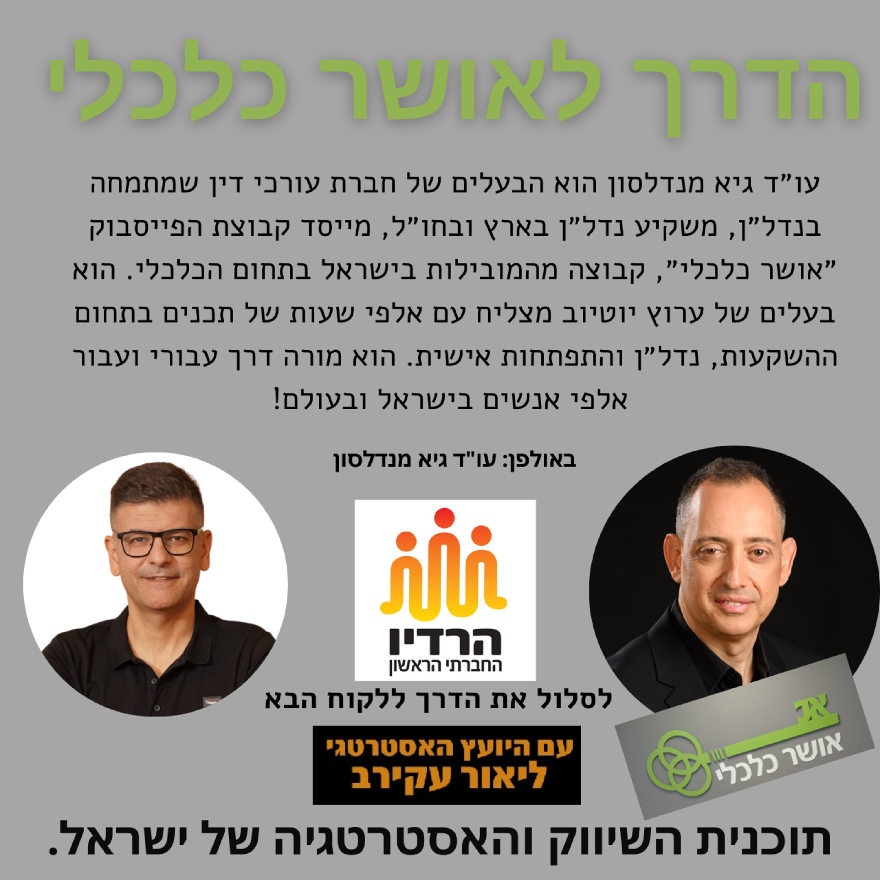 עו"ד גיא מנדלסון - הדרך לאושר כלכלי episode artwork