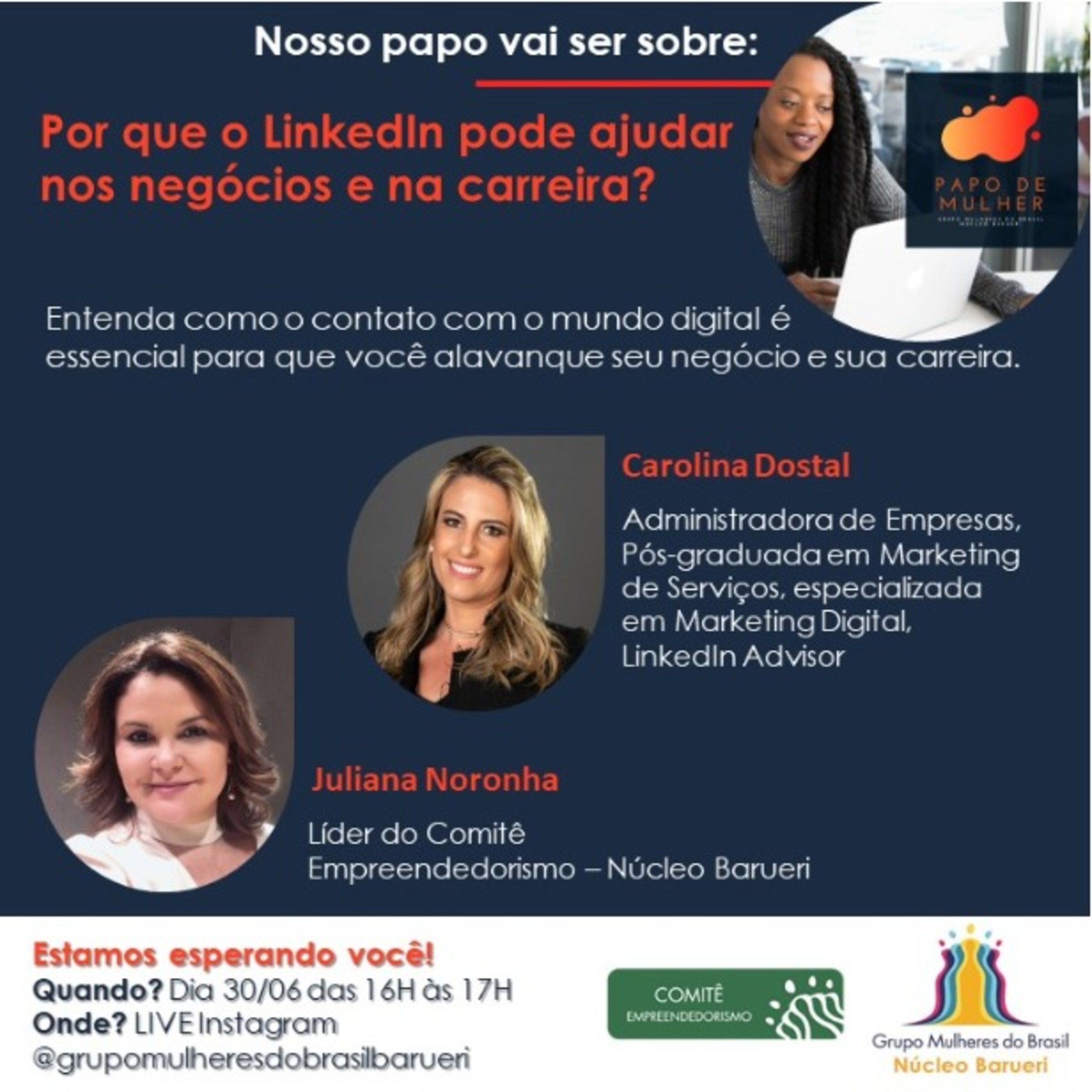 Linkedin Live com Carolina Dostal