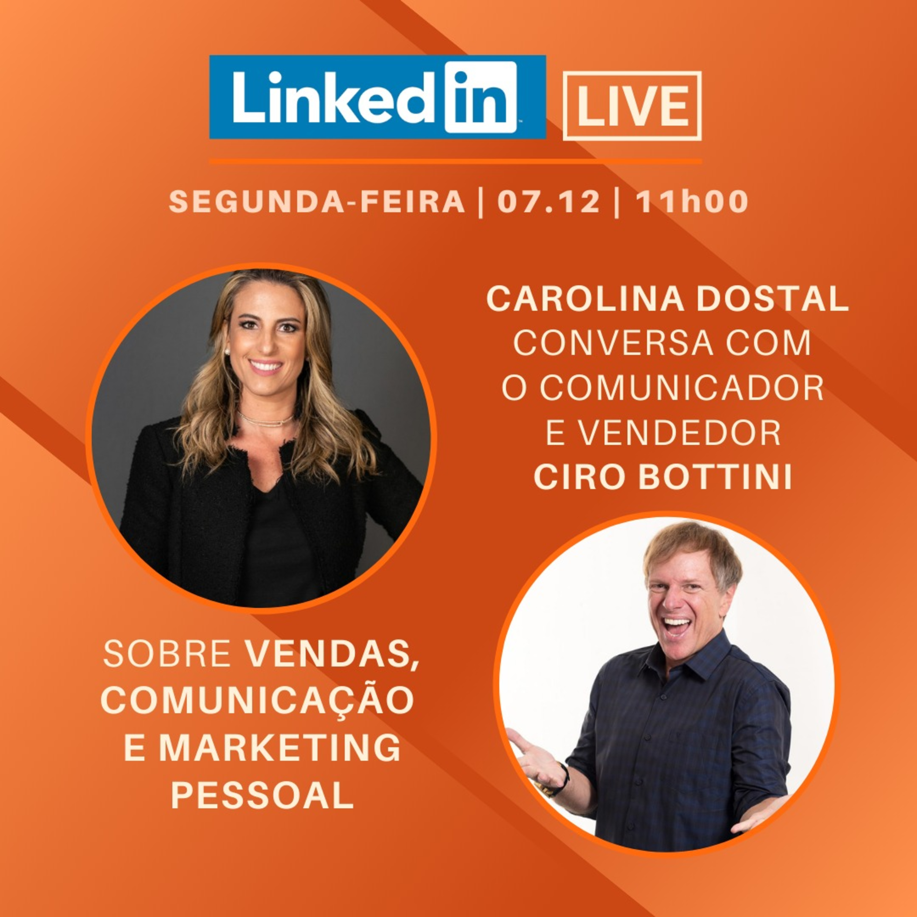 Linkedin Live com Carolina Dostal