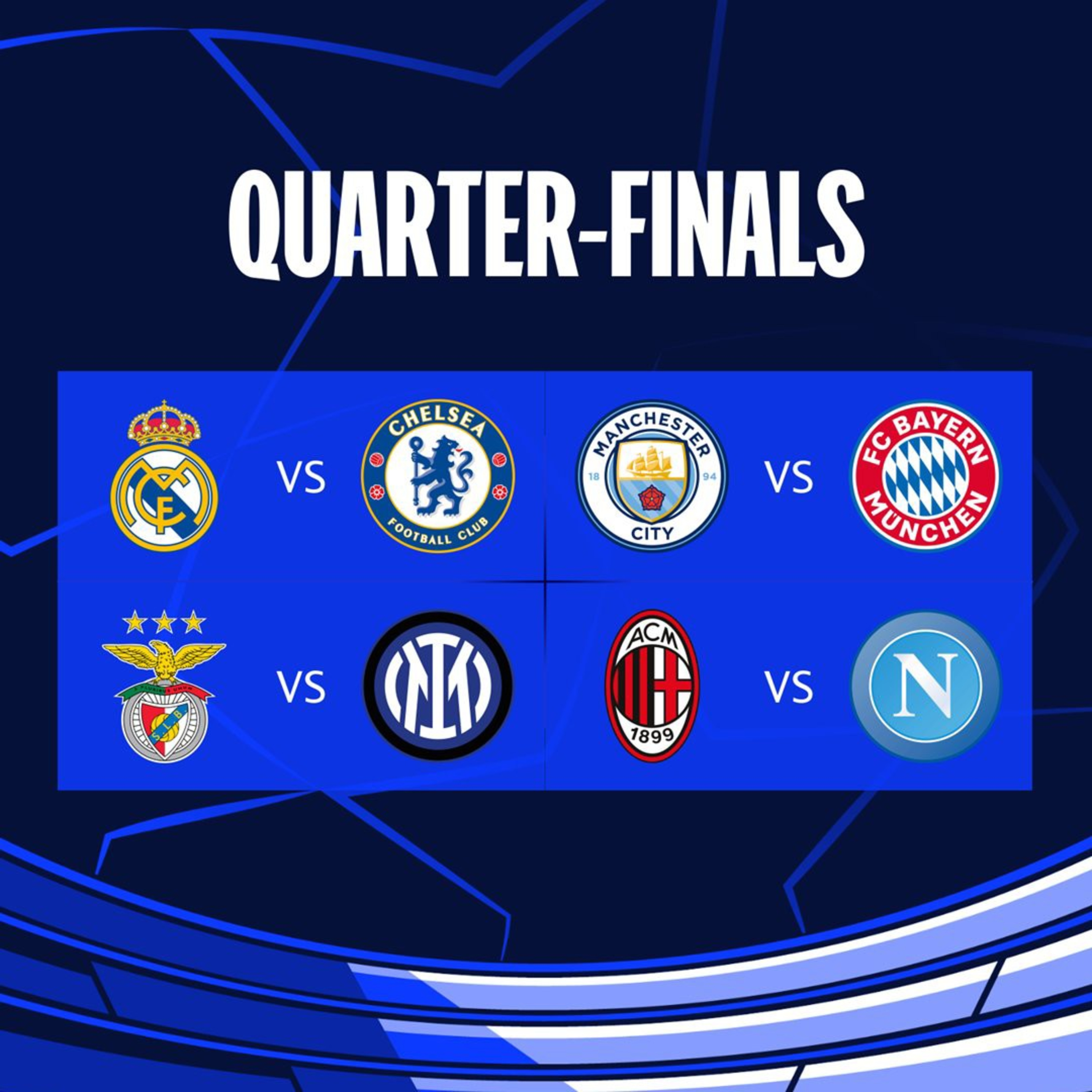 Hasil drawing babak 8 besar UCL episode artwork