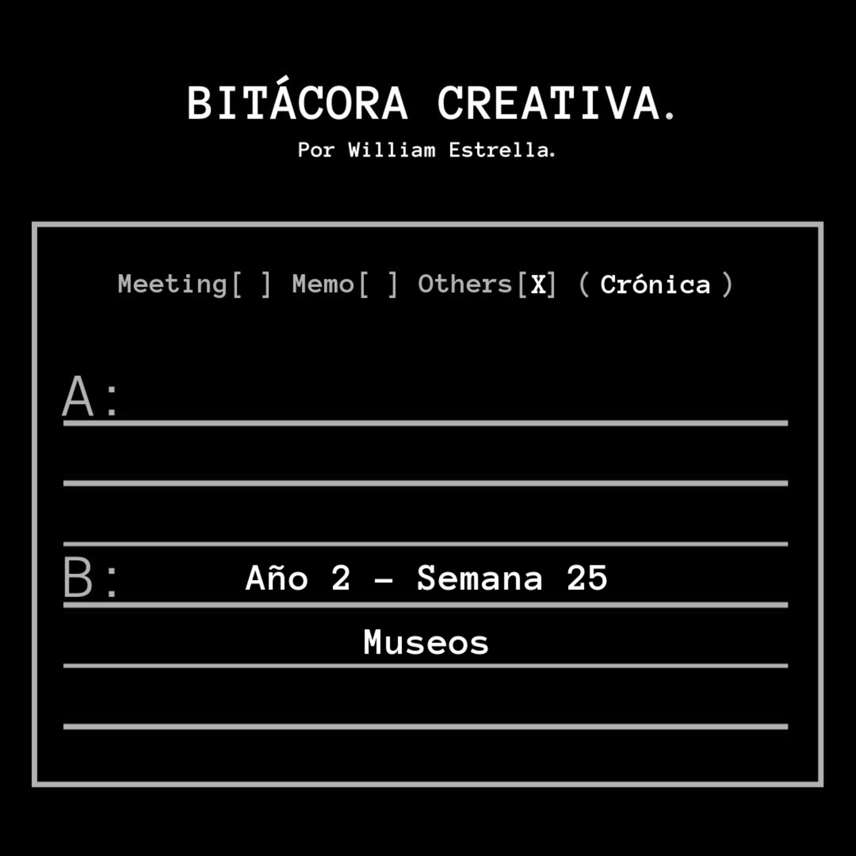 Semana 25: "Museos"  episode artwork