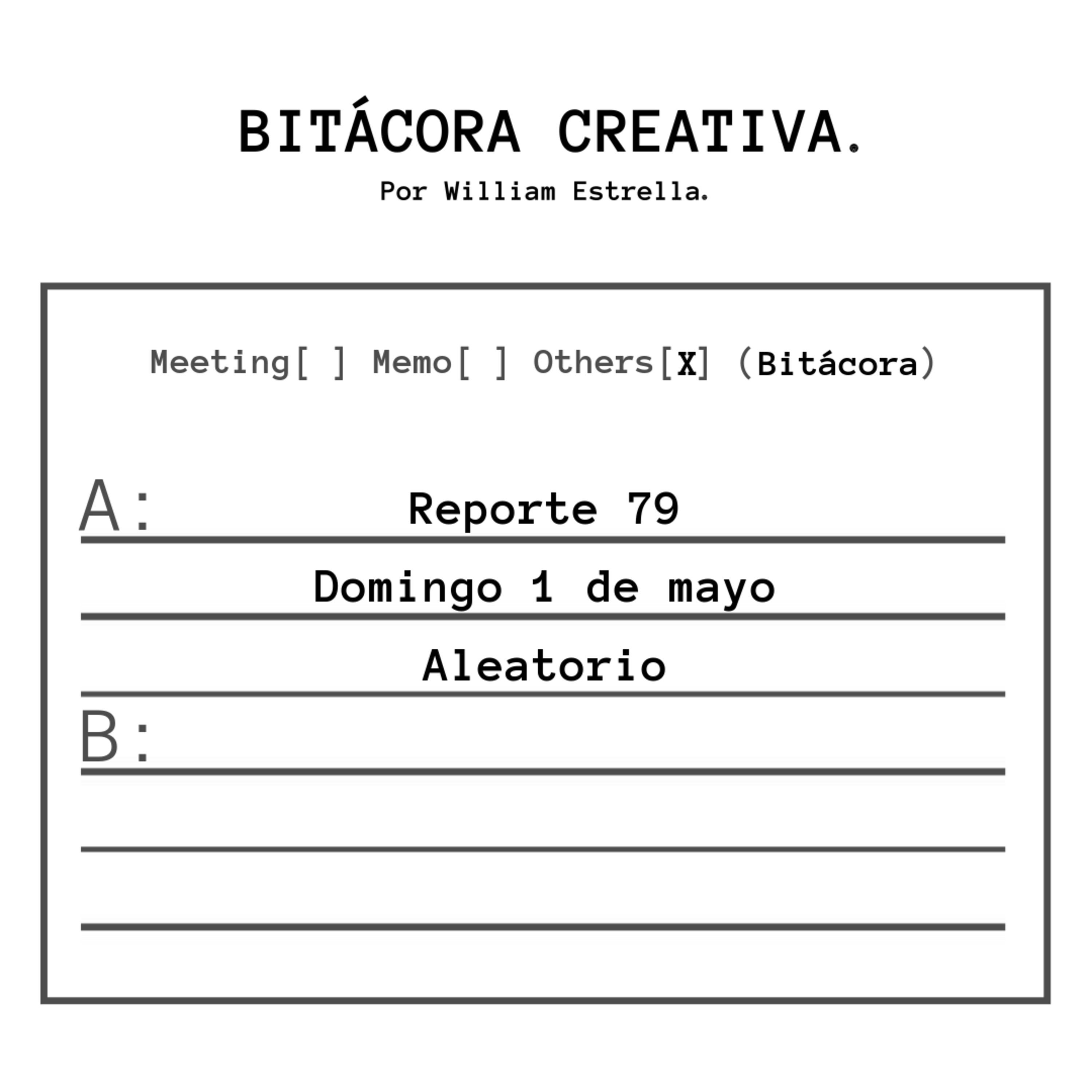 Reporte 79: "Aleatorio"  episode artwork