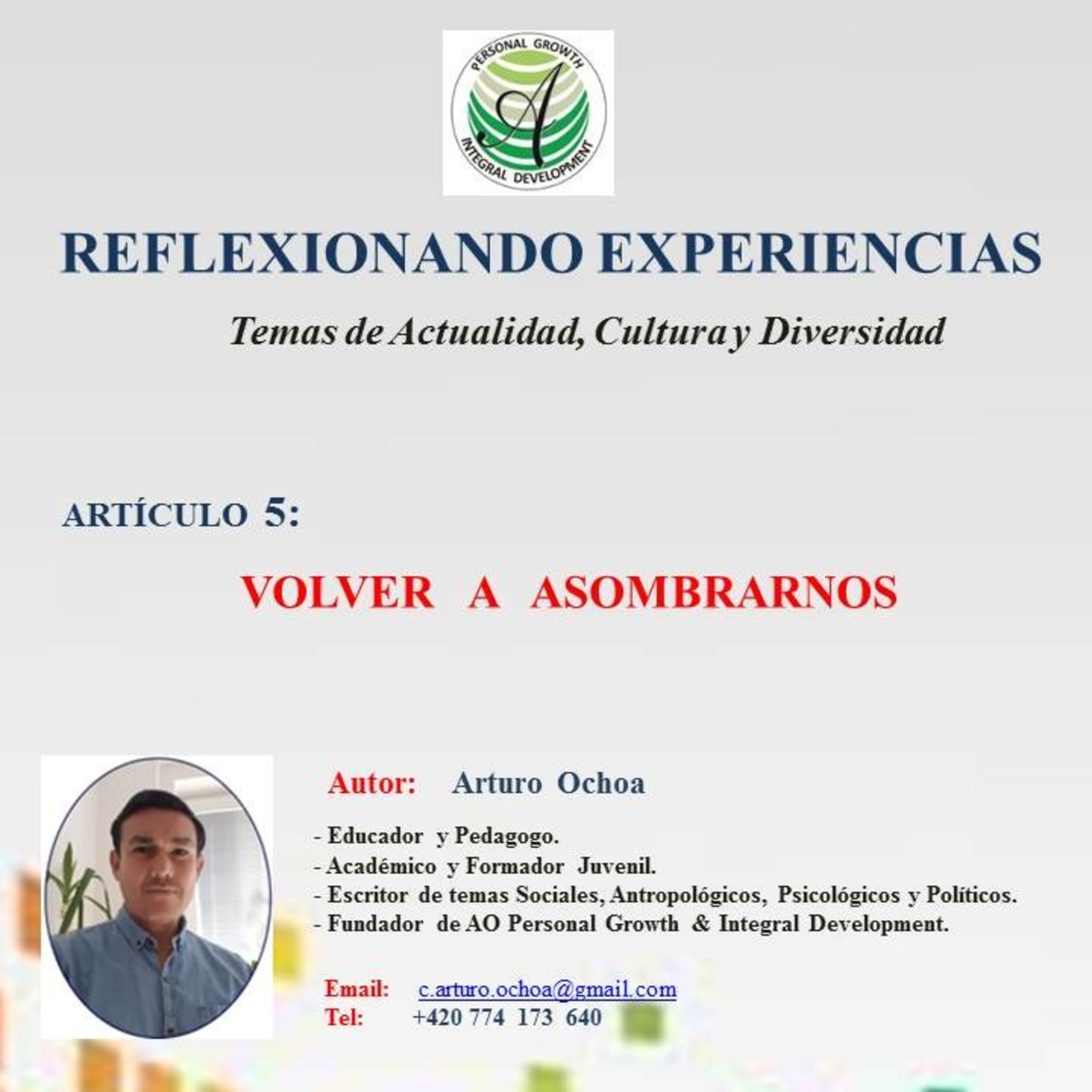 PRESENTACIÓN REFLEXIONANDO EXPERIENCIAS
