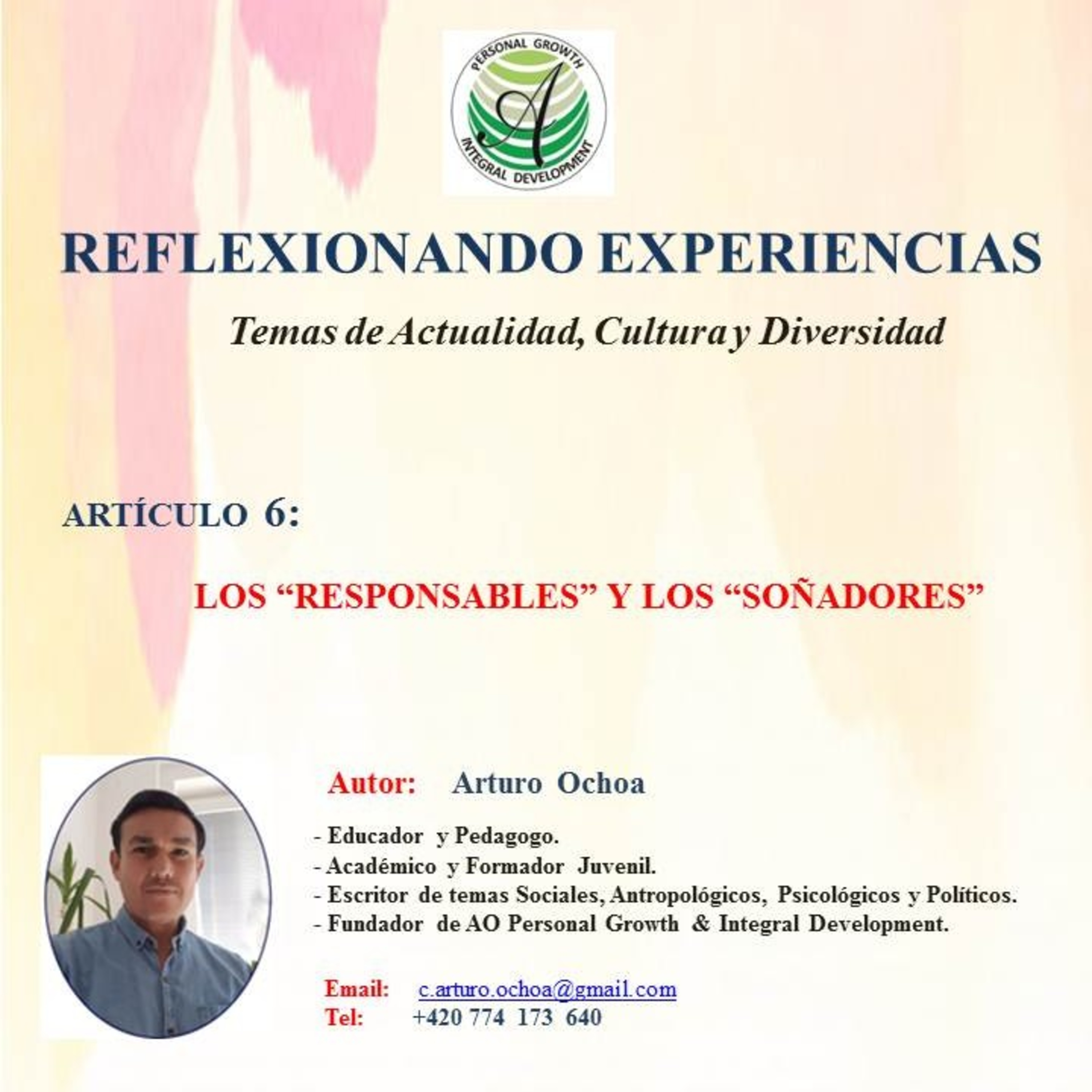 PRESENTACIÓN REFLEXIONANDO EXPERIENCIAS