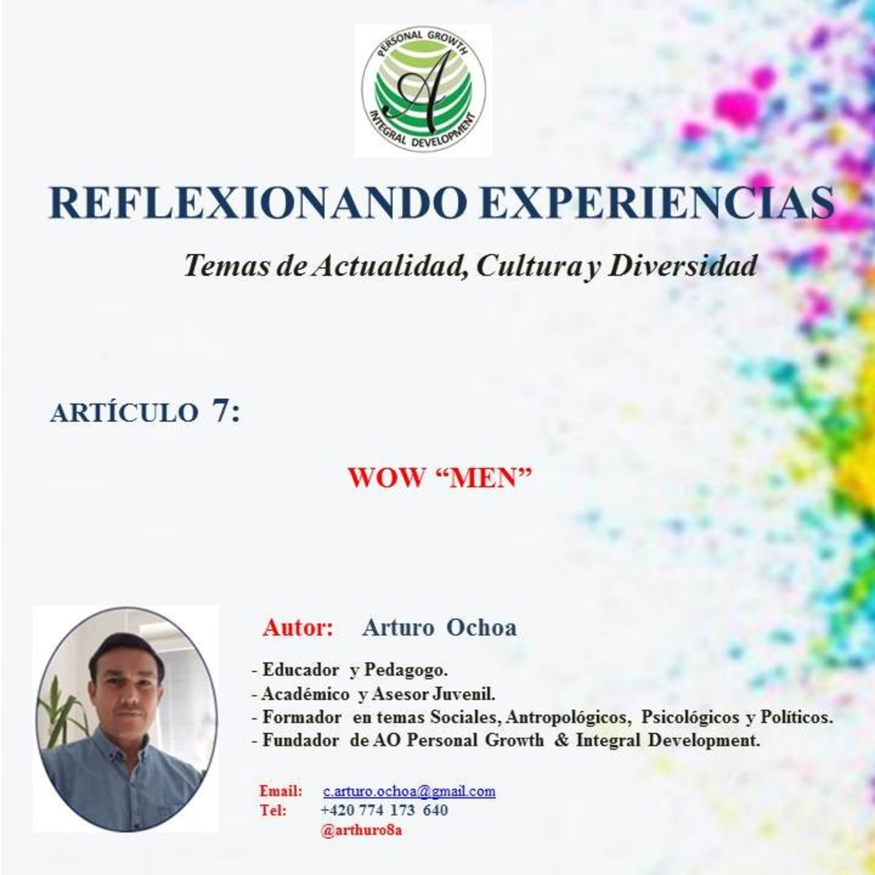 PRESENTACIÓN REFLEXIONANDO EXPERIENCIAS