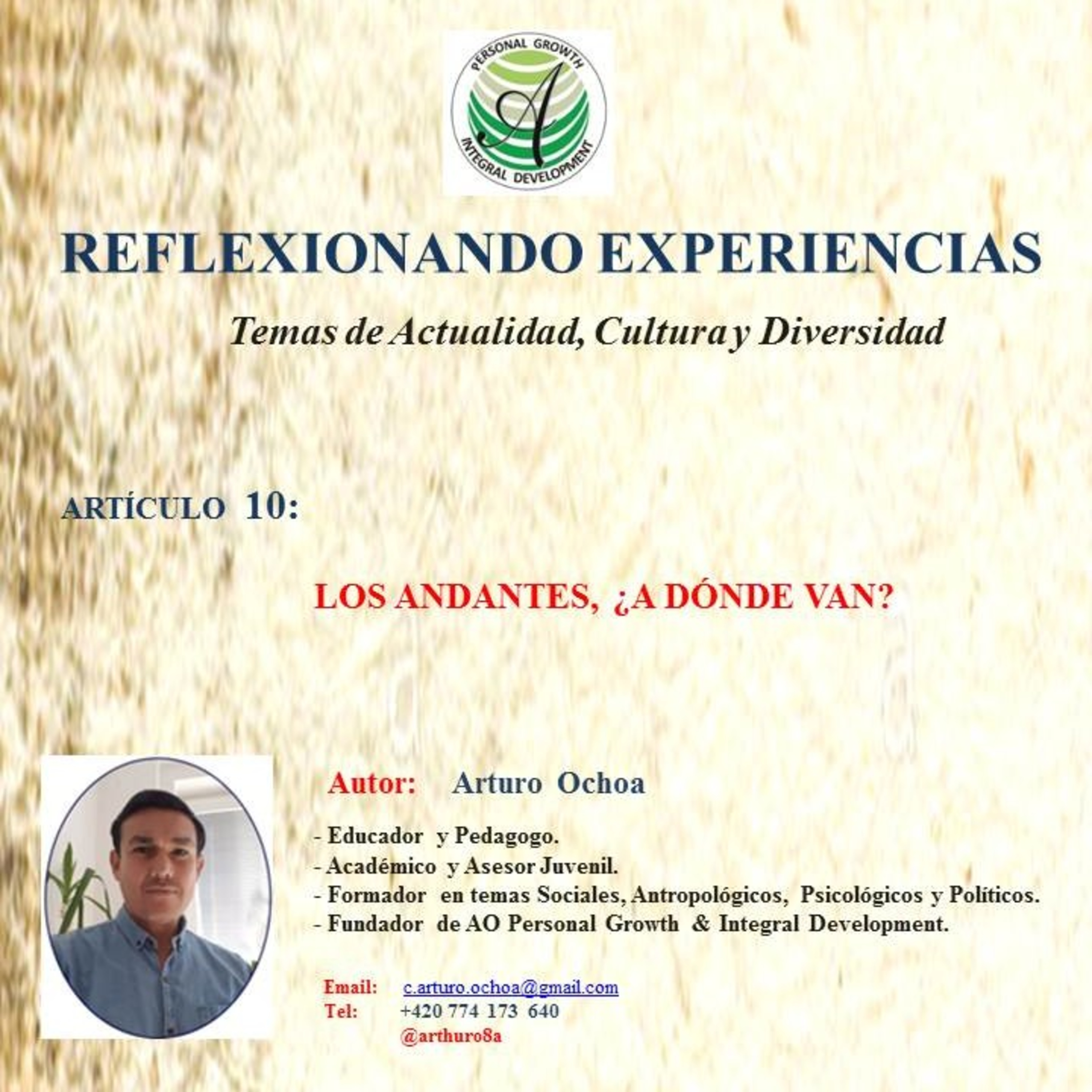 PRESENTACIÓN REFLEXIONANDO EXPERIENCIAS