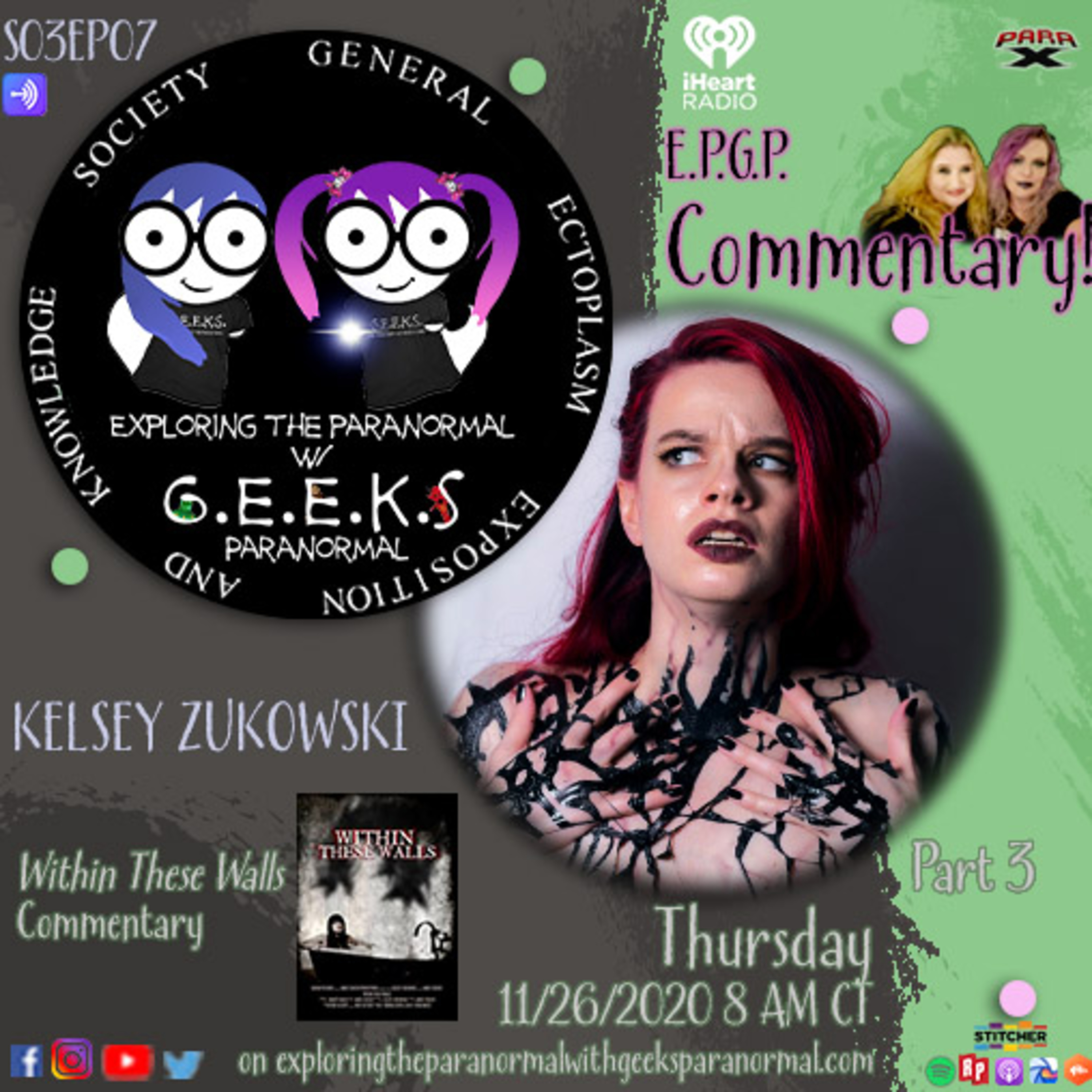S03 EP07 Part 3 Kelsey Zukowski Horror Actress and Macabre Model Commentary to "Within These Walls"