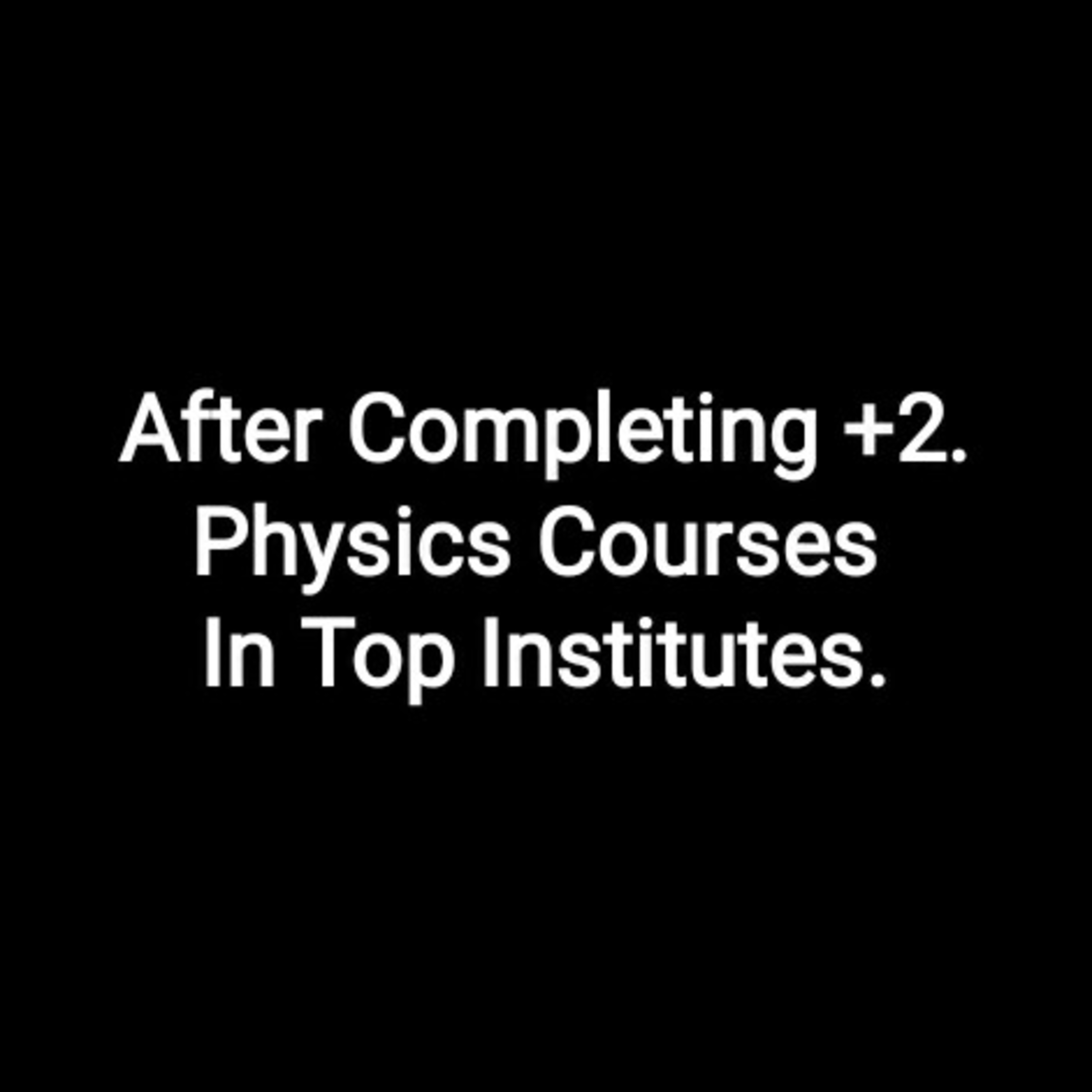 After completing +2