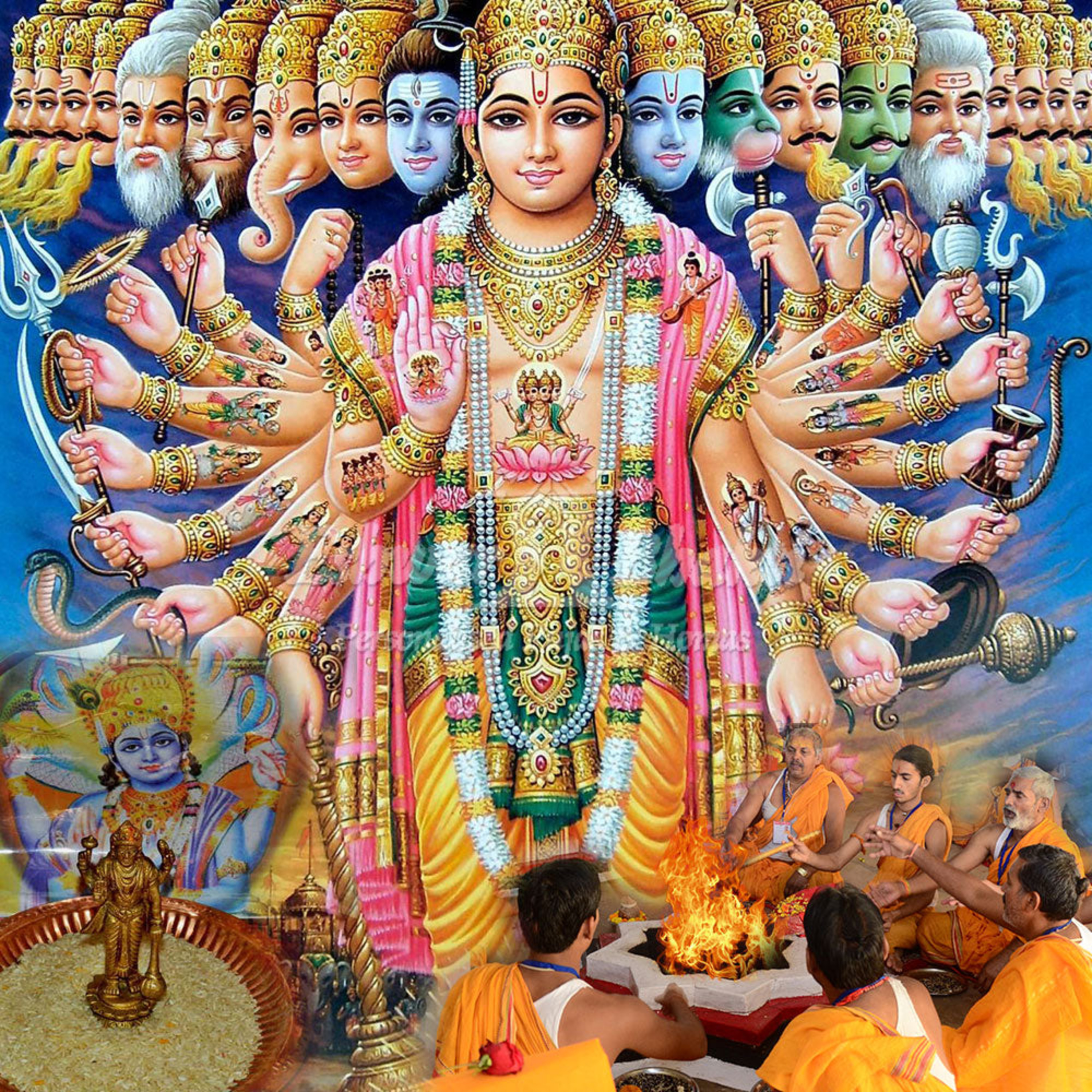 Rtu Sudarshans Sloka 45 Vishnu Ferocious Cyclic Time
