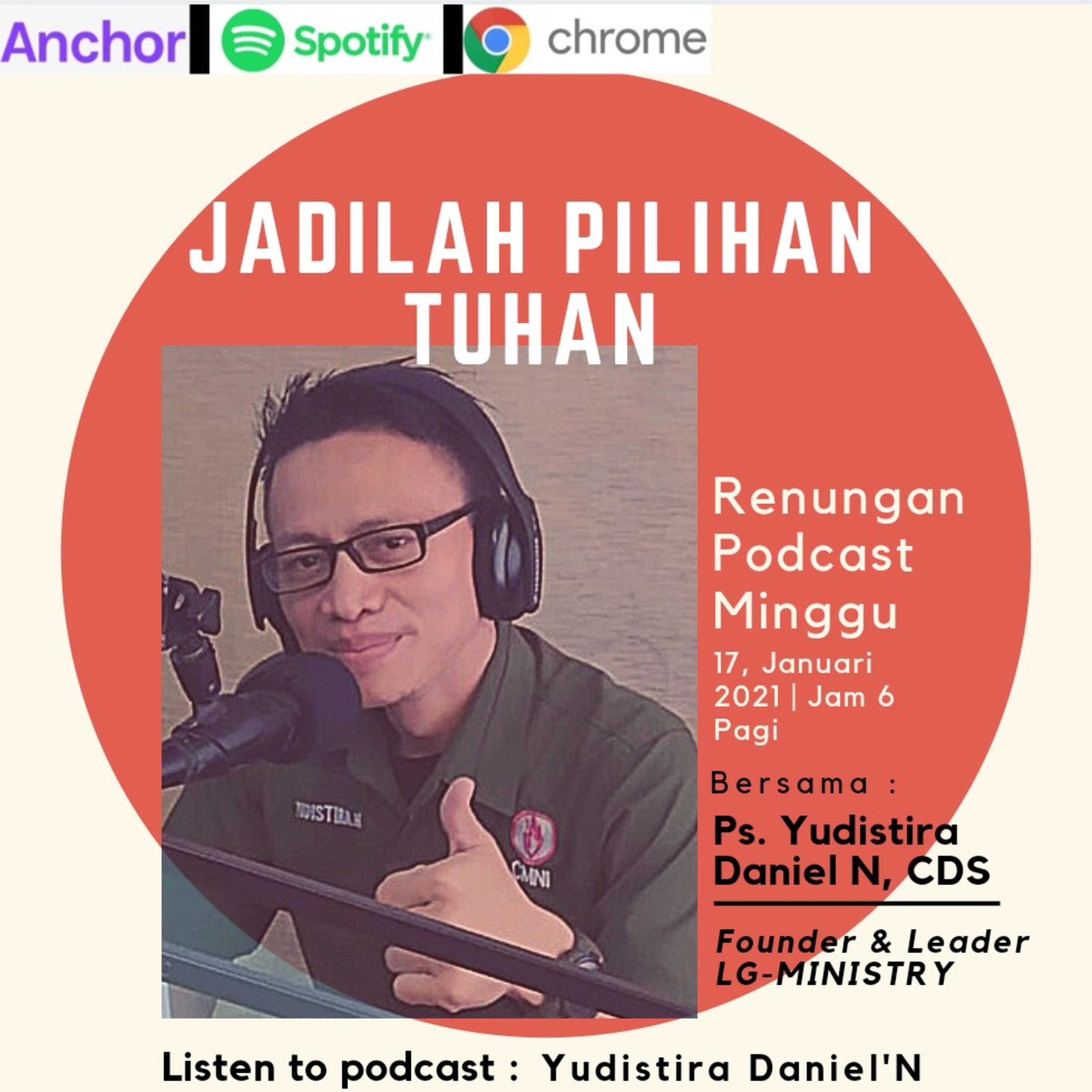 "JADILAH PILIHAN TUHAN". 17 Januari 2021 episode artwork