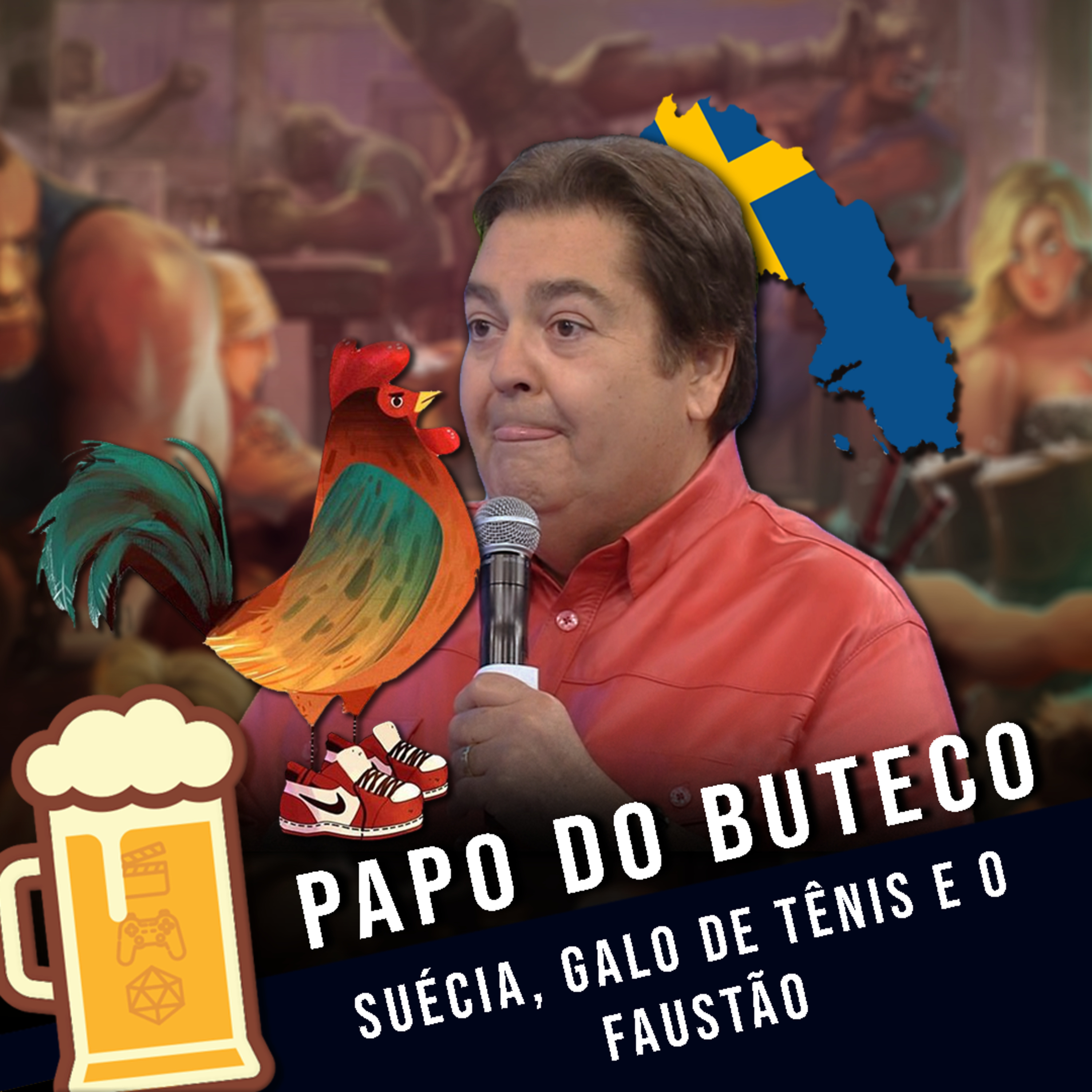 Papo do Buteco EP 129 - Suécia, Galo de Tênis e Faustão episode artwork