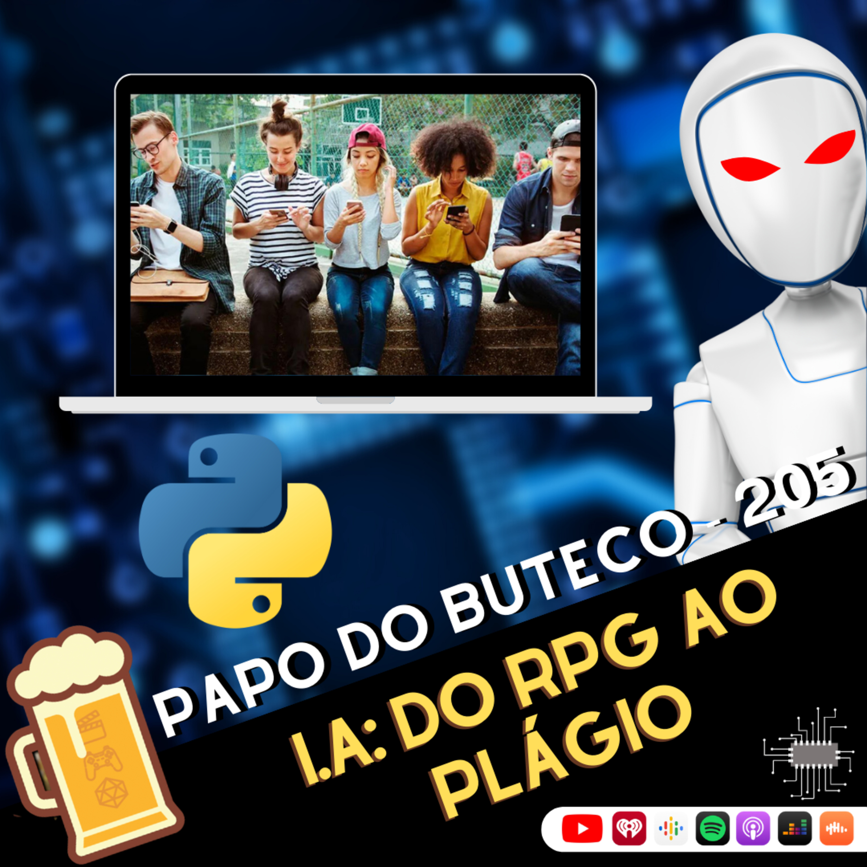 Papo do Buteco EP 205 - I.A: do RPG ao Plágio episode artwork