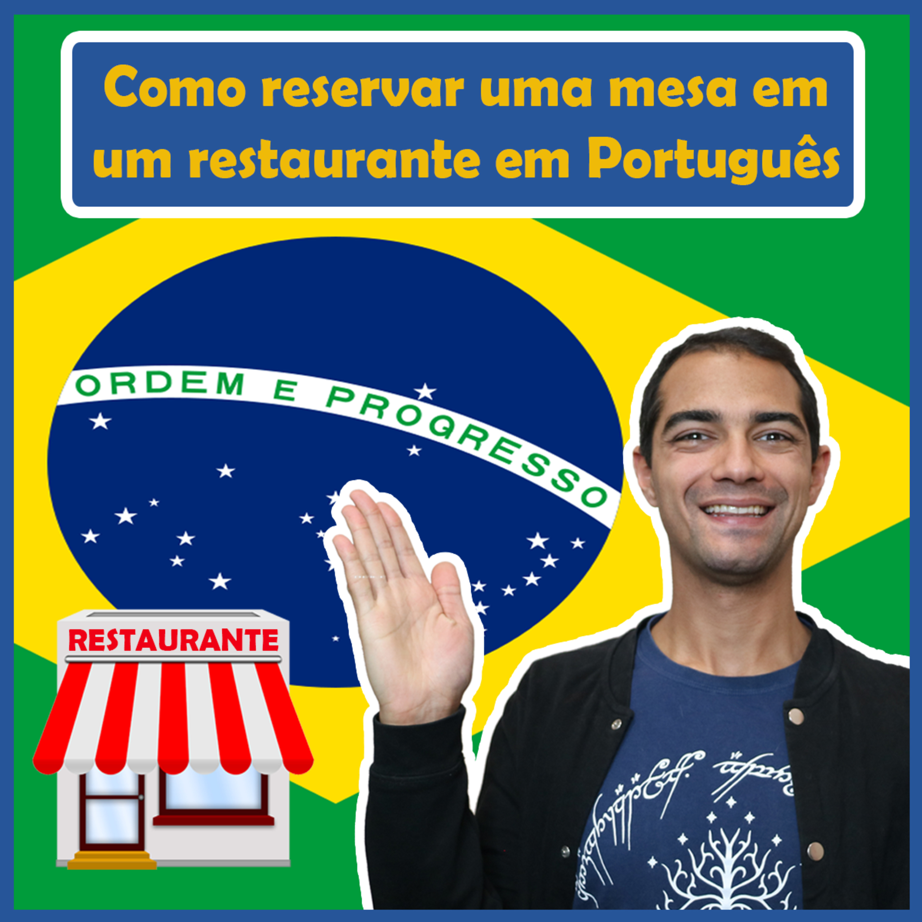 Como reservar uma mesa em um restaurante (Booking a table in Portuguese) | Aprender Português episode artwork