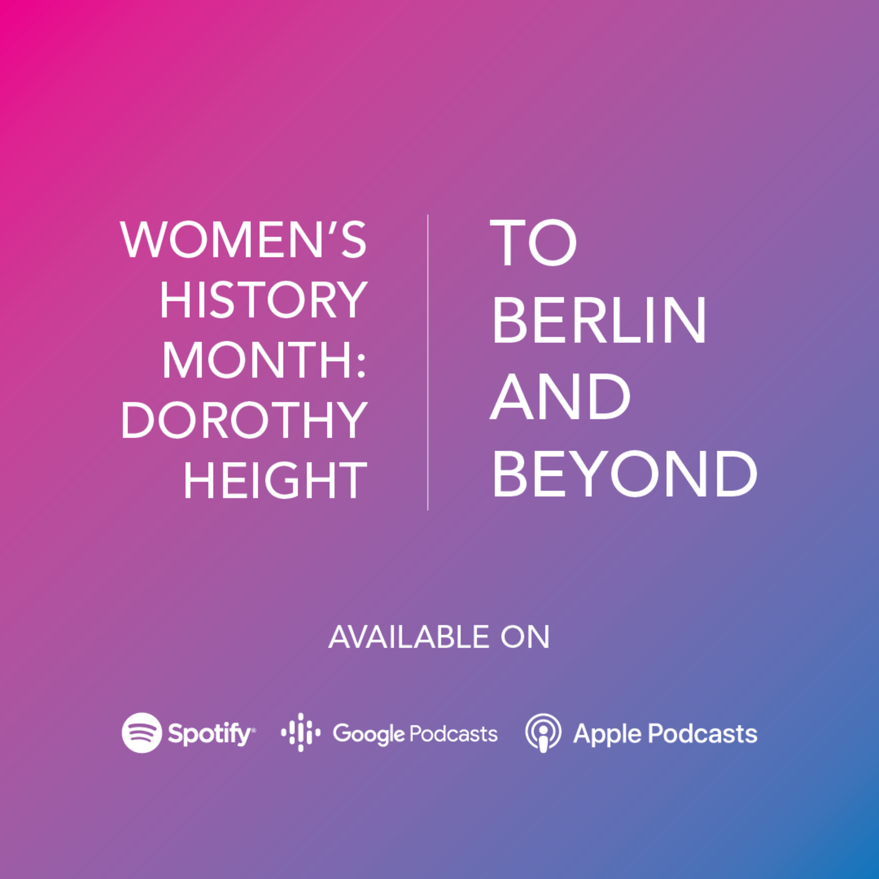 To Berlin and Beyond