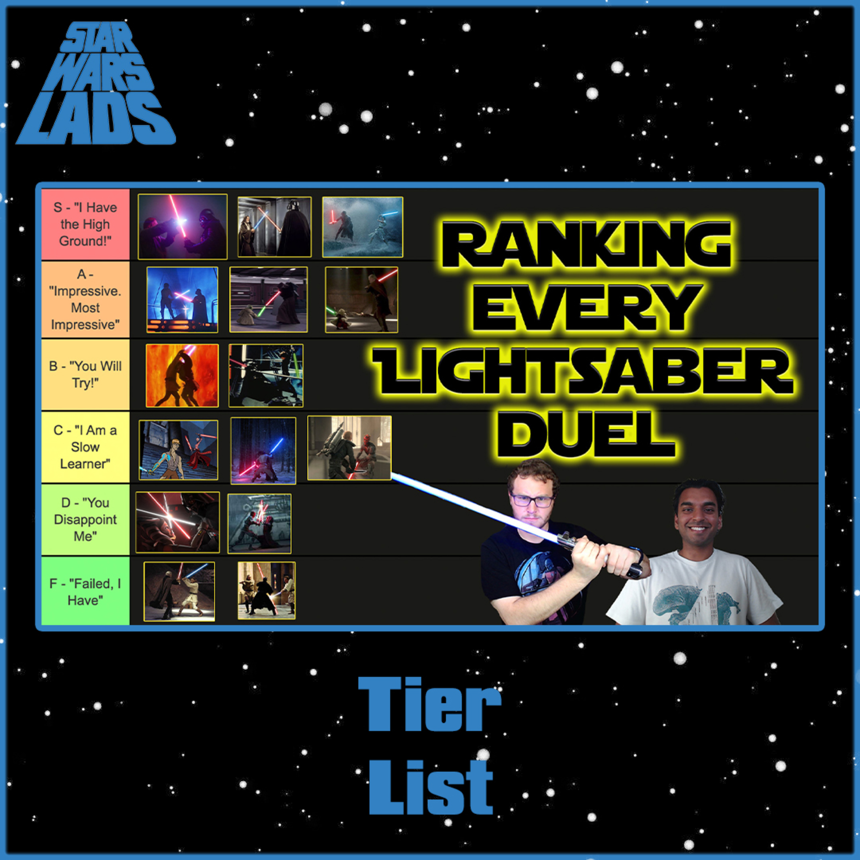 Every Lightsaber Duel Ranked Tier List Featuring ObiWan Kenobi vs