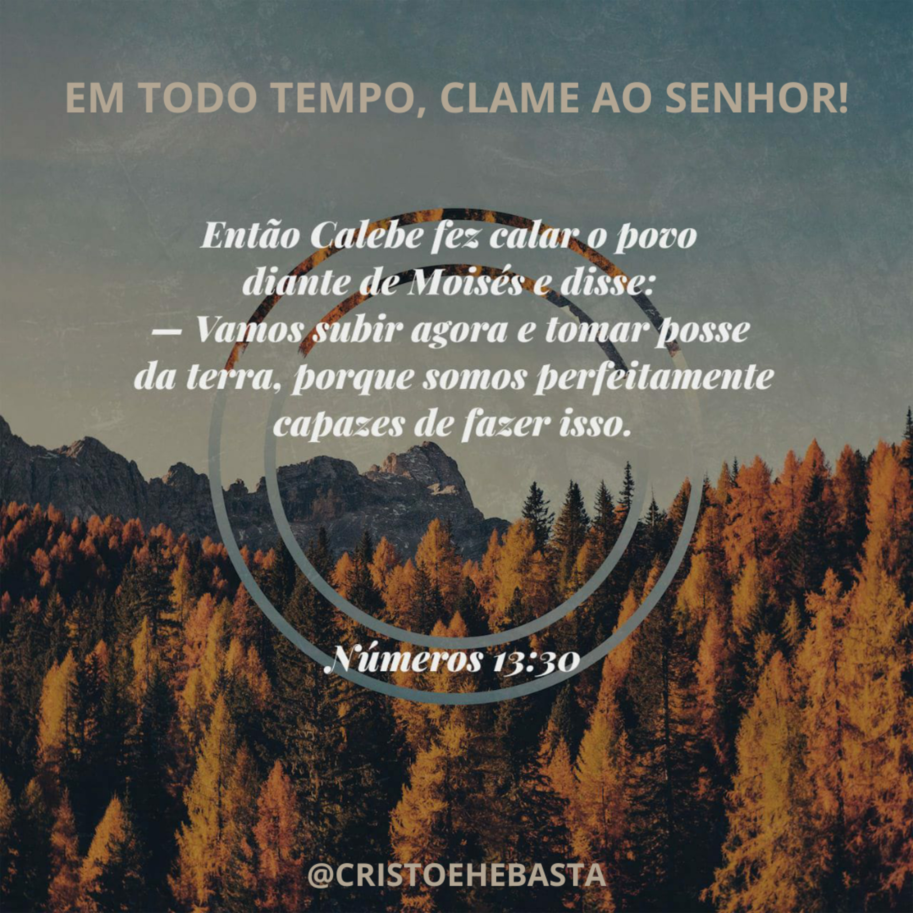 CRISTO É, E BASTA!