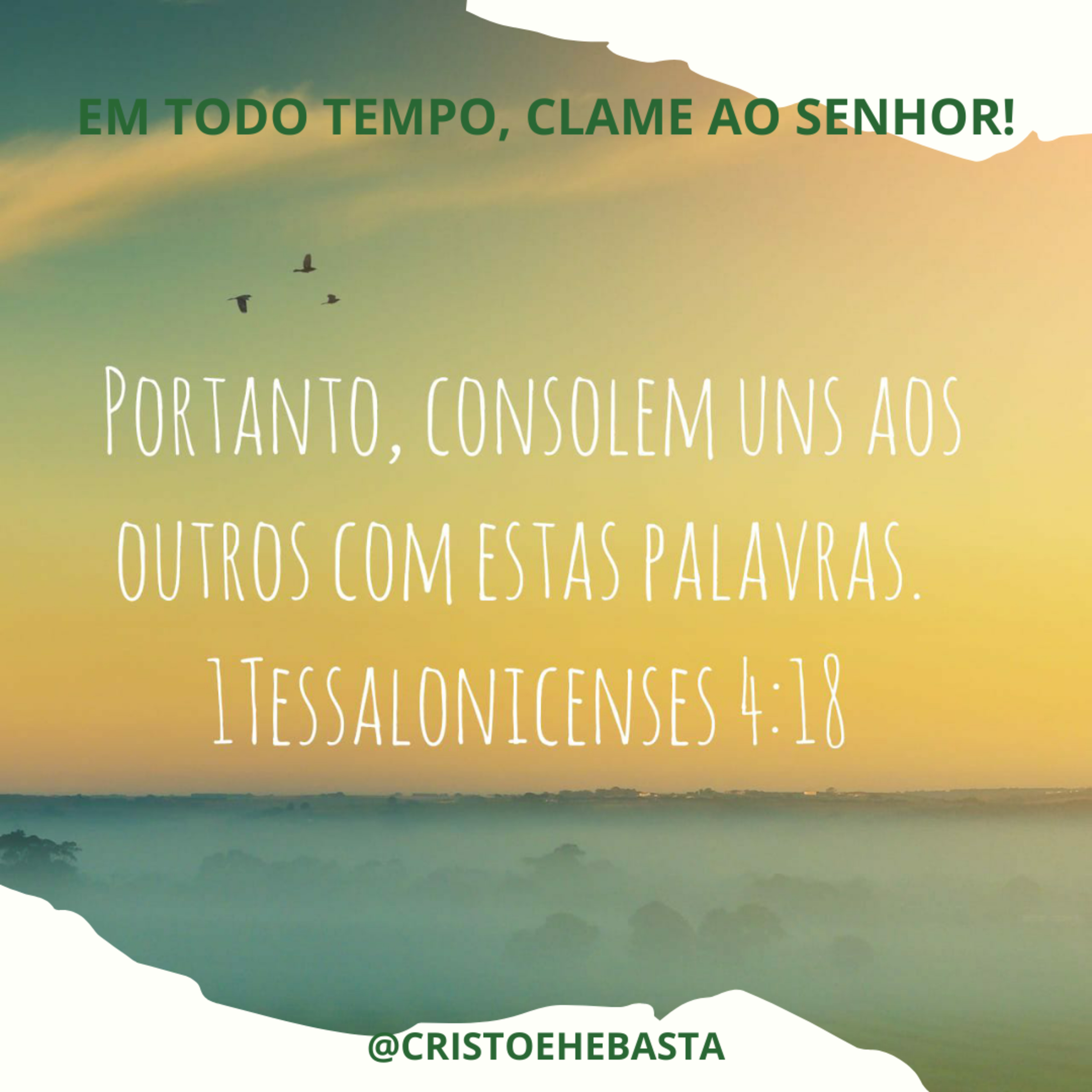 CRISTO É, E BASTA!