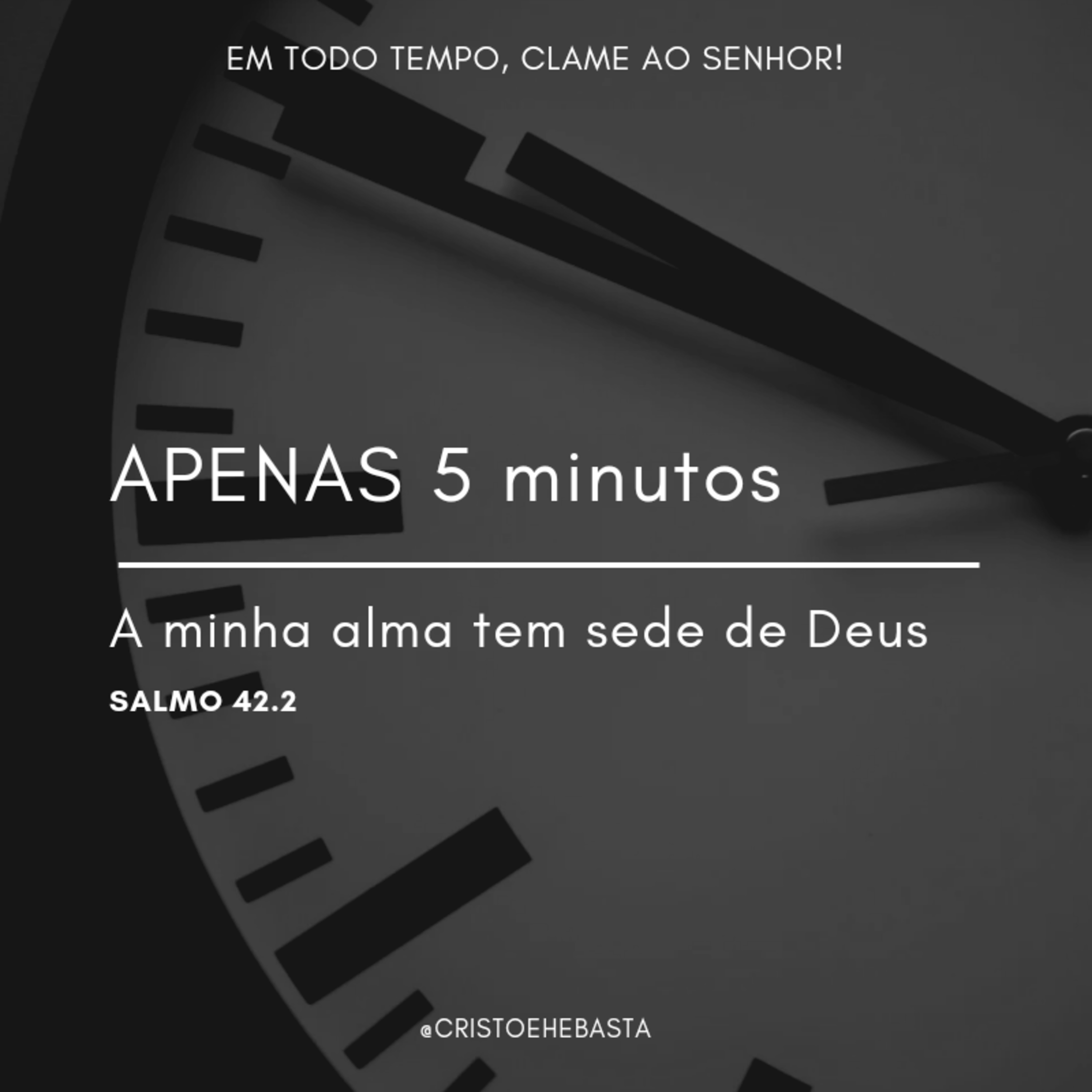 CRISTO É, E BASTA!