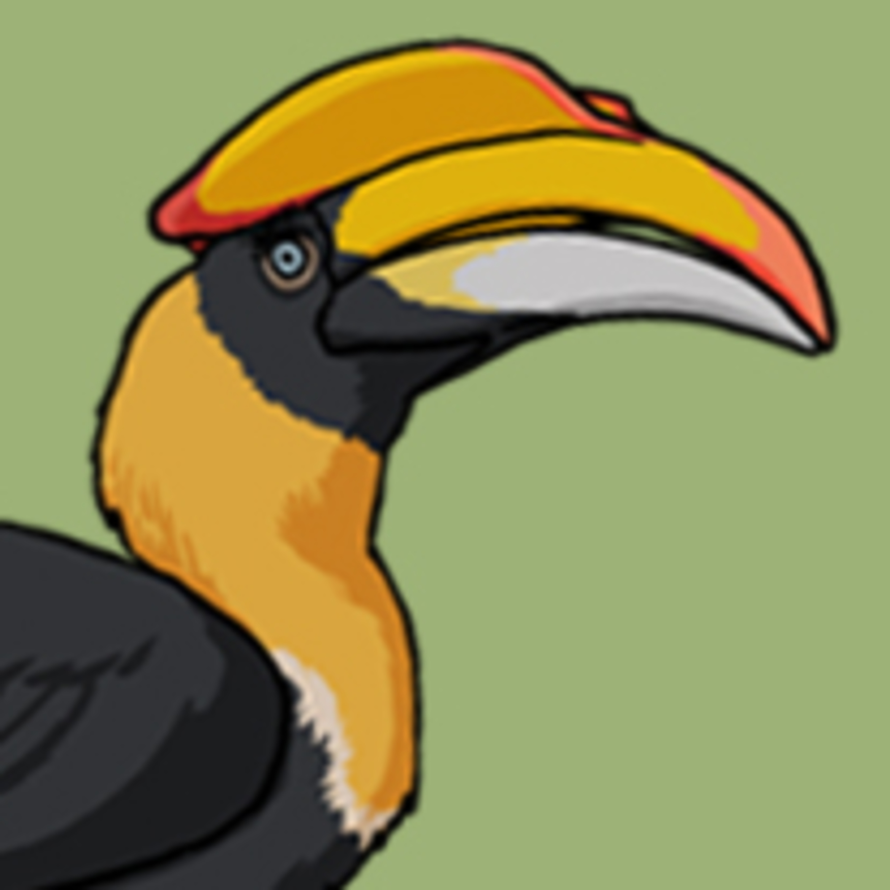 A bird imprisoned in poop episode artwork