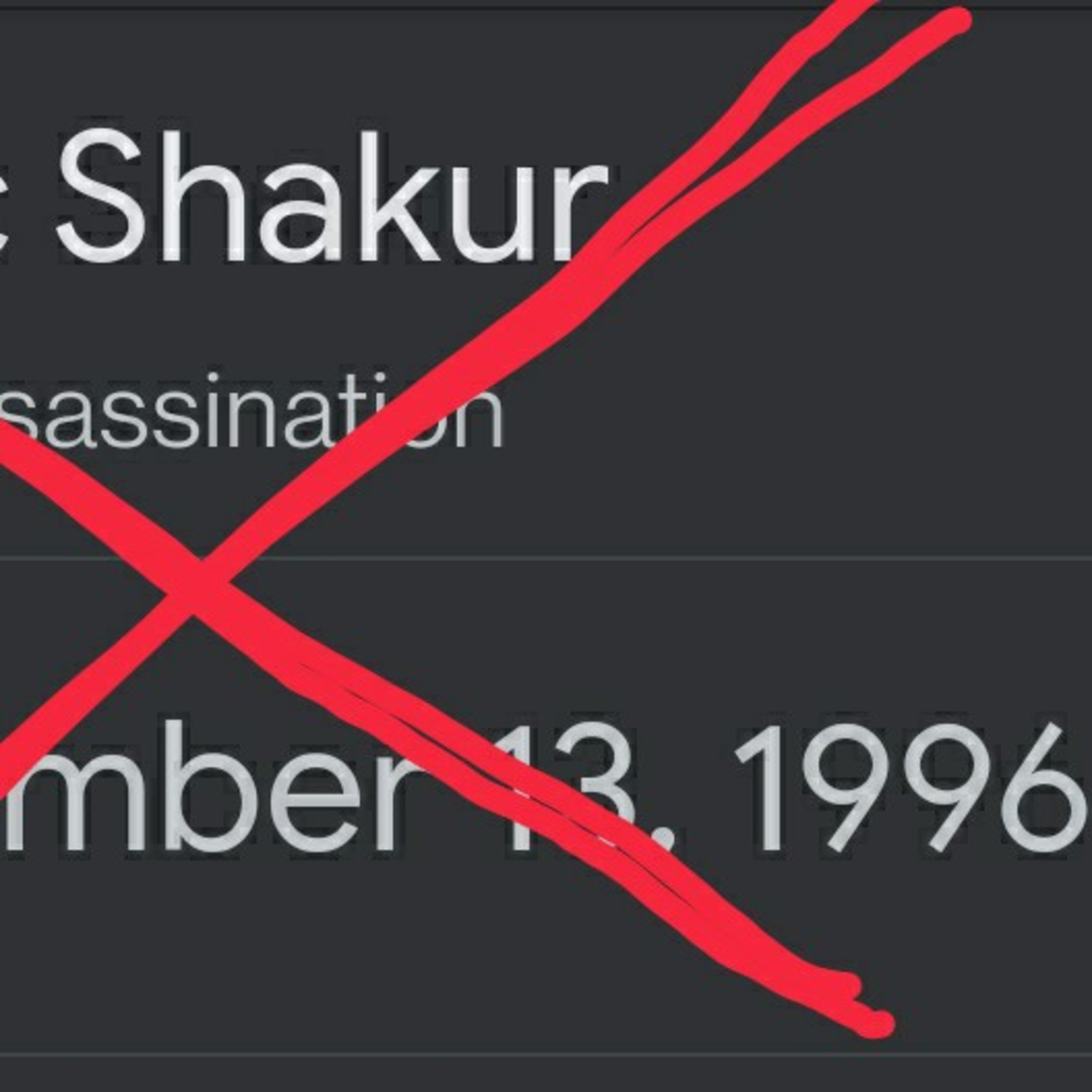 Fuck you Tupac Shakur ur dead episode artwork