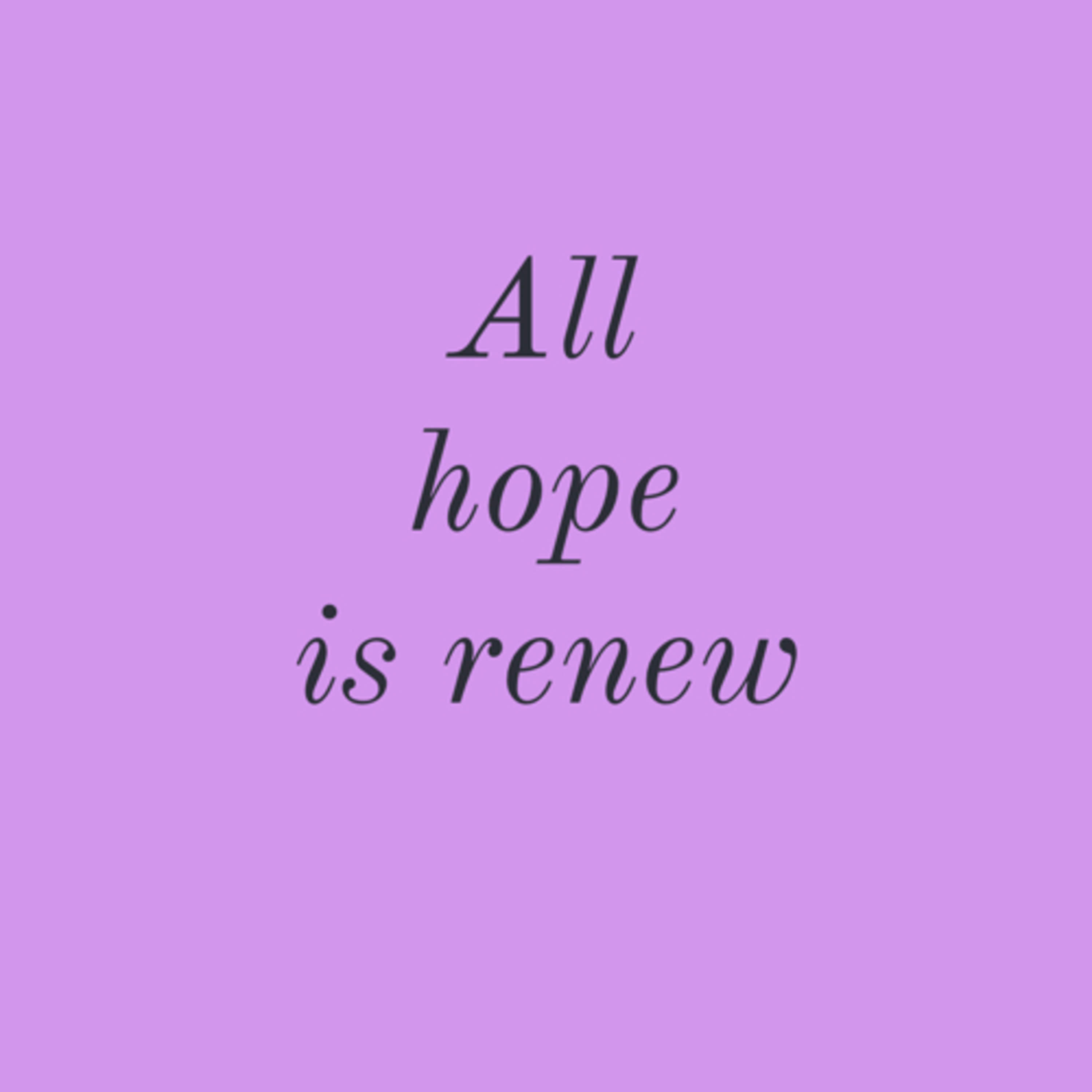 All hope is renew episode artwork