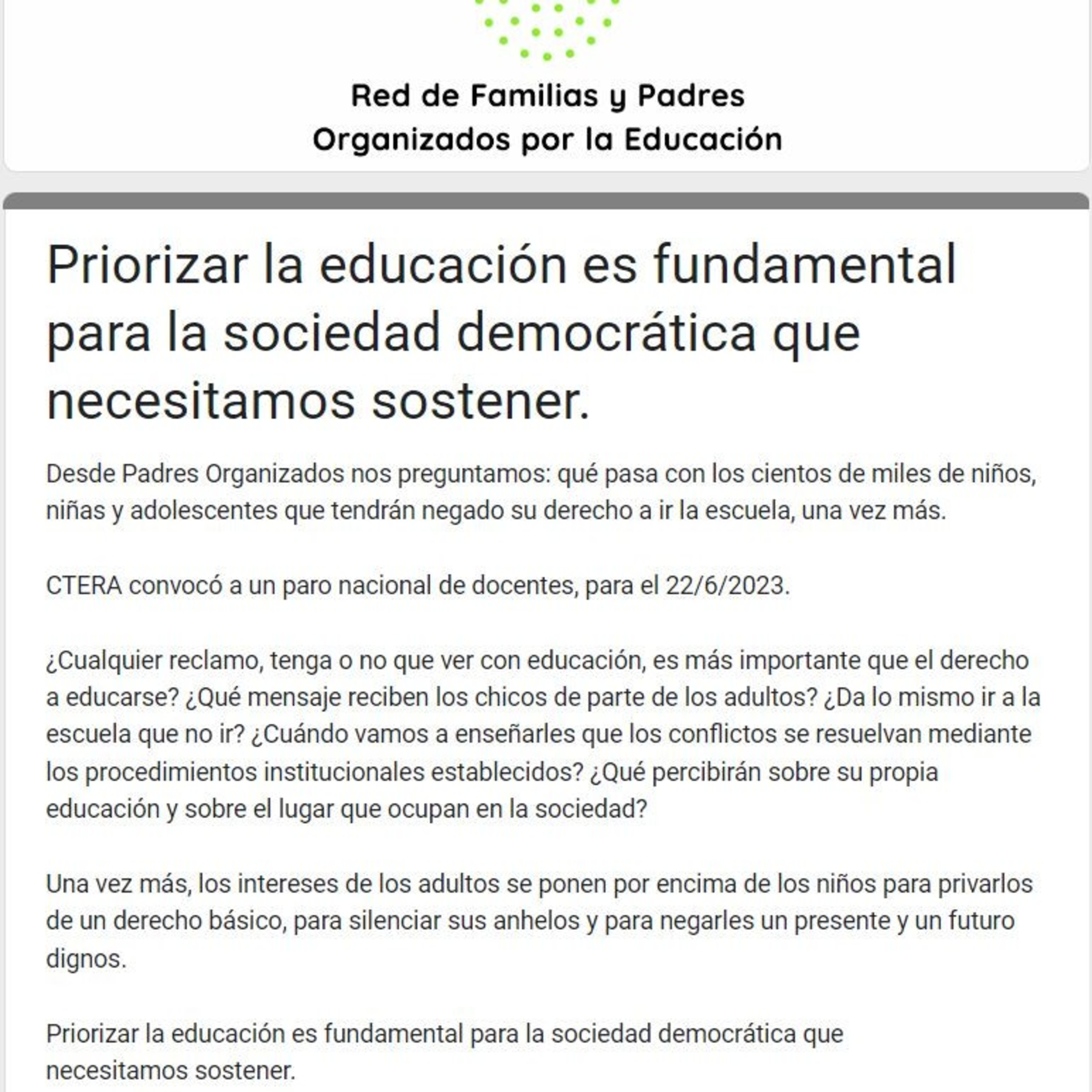 Padres Organizados Córdoba  episode artwork