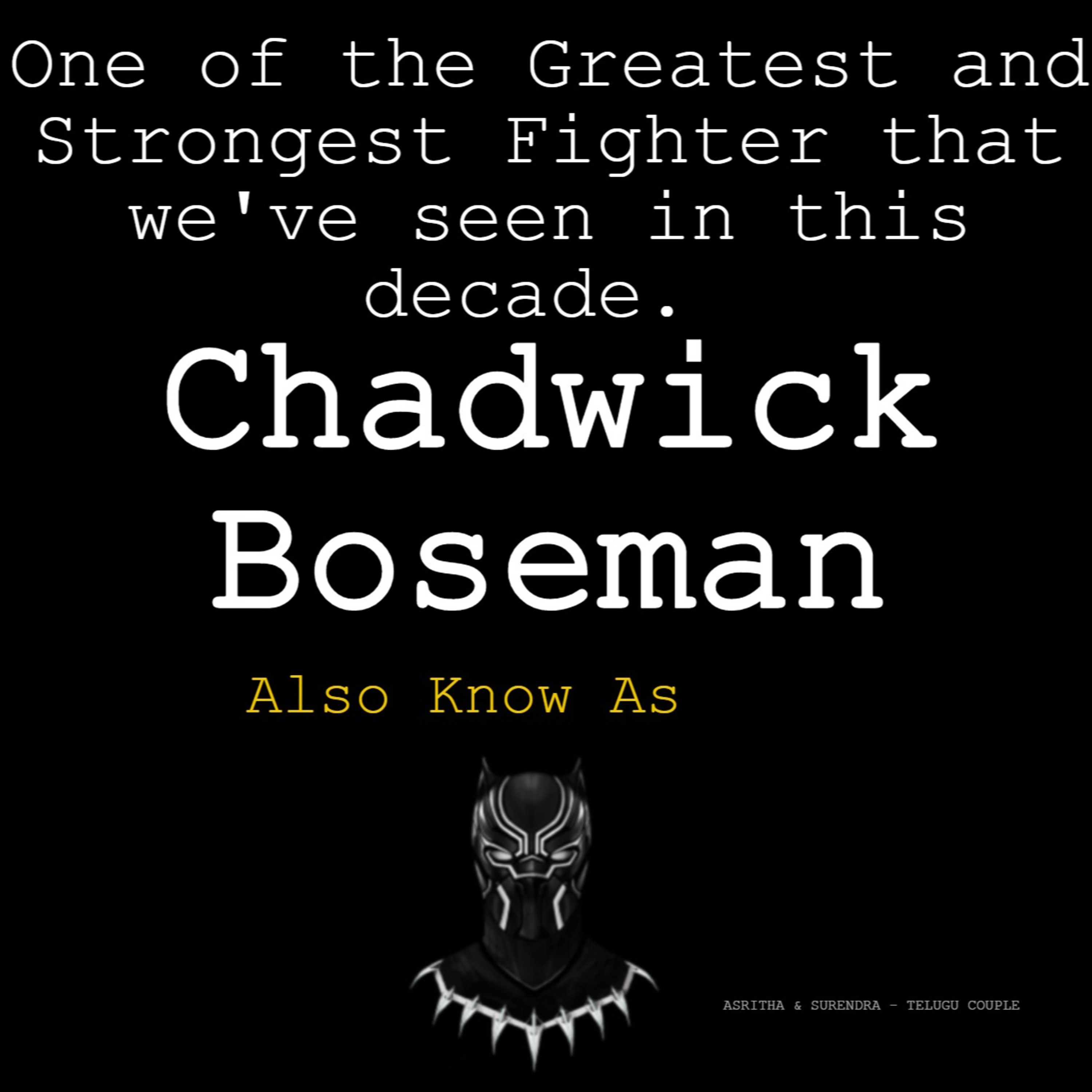 An Inspirational Journey of "CHADWICK BOSMAN" AKA "Black Panther" episode artwork
