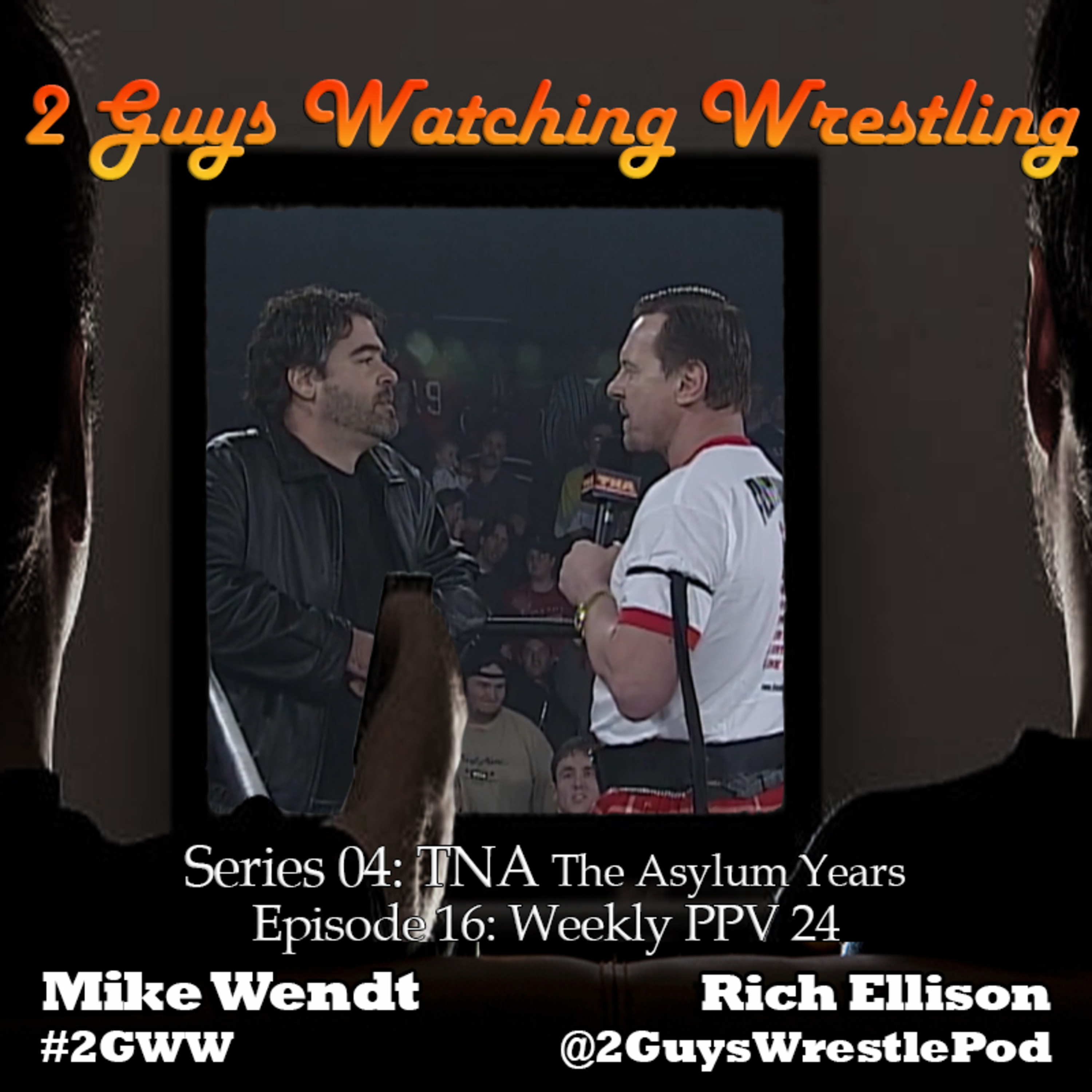 2 Guys Watching Wrestling