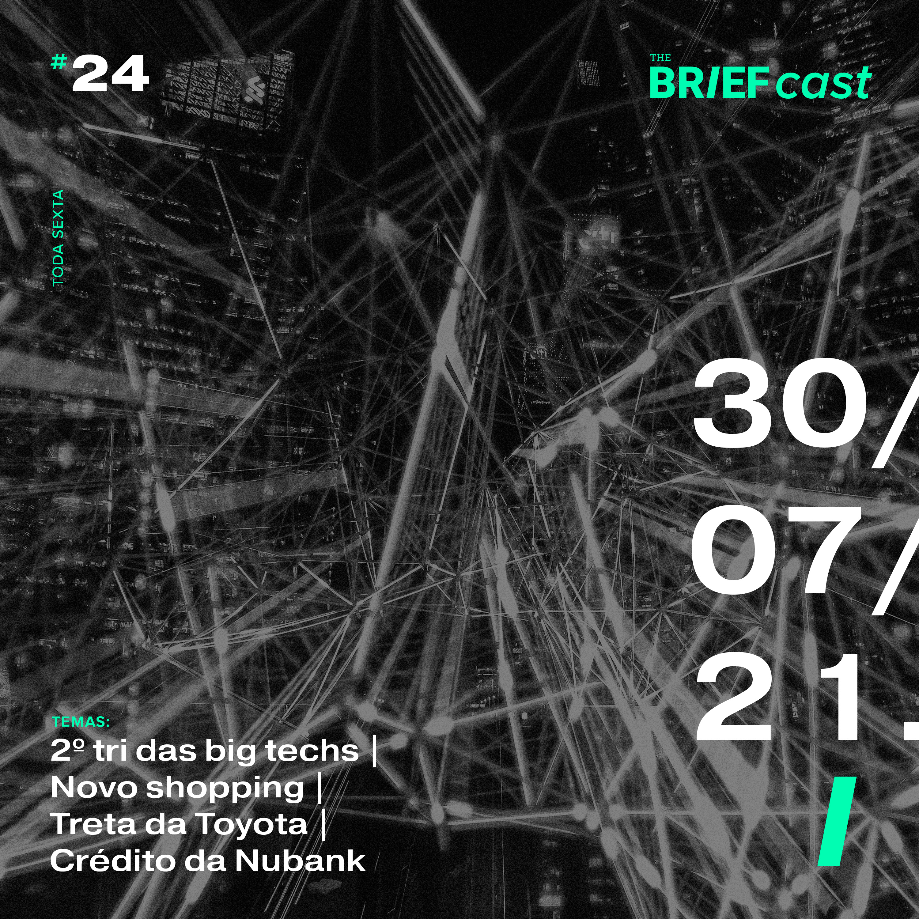 The BRIEFcast - 30.07.21 - Trimestre das big techs | Tendências nas compras | Treta da Toyota | Crédito do Nubank (Ep 24) episode artwork