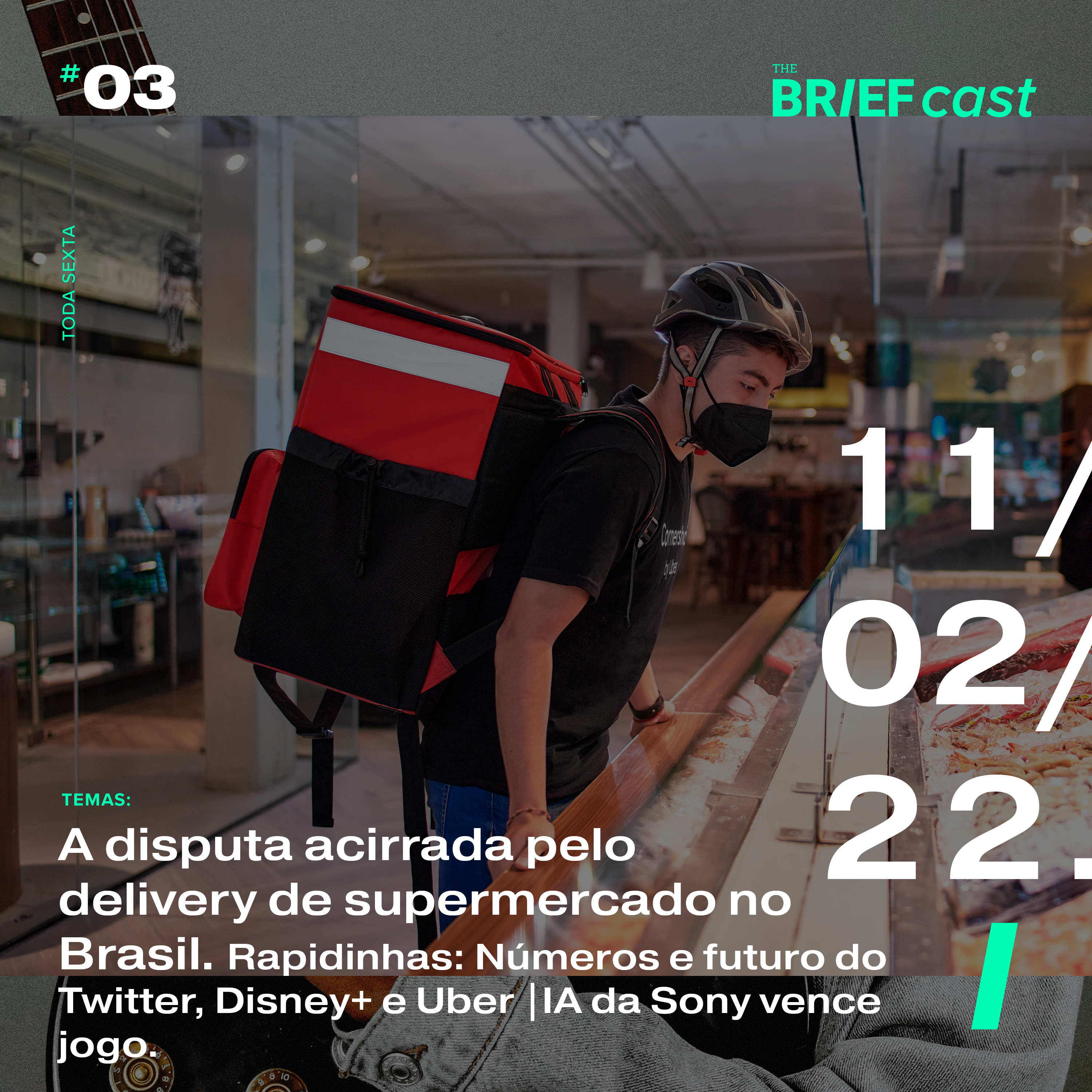 Acelera a disputa de delivery de supermercado no Brasil |Rapidinhas: números e planos do Twitter, Disney+ e Uber| IA da Sony ganha jogo episode artwork