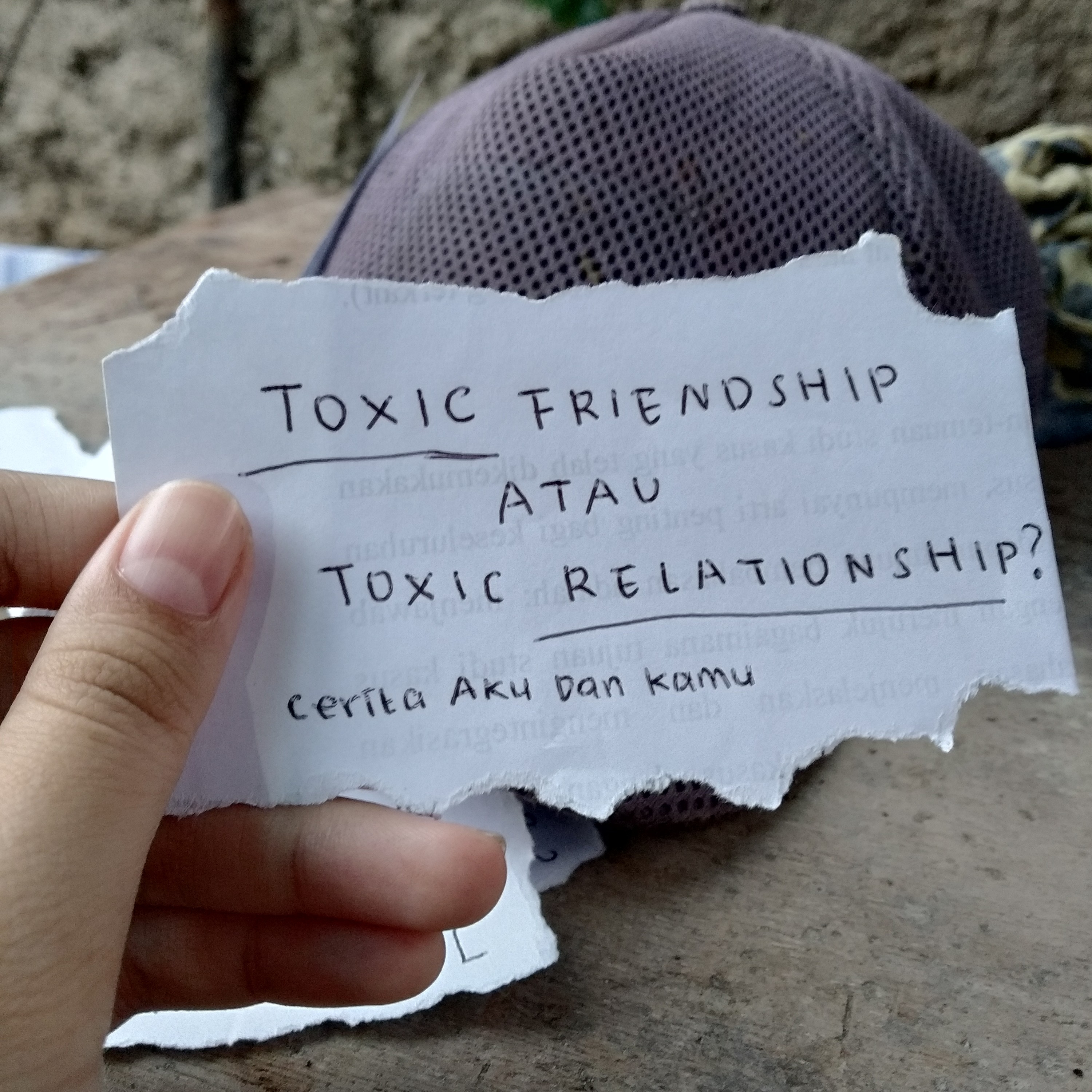 Cerita Aku Dan Kamu