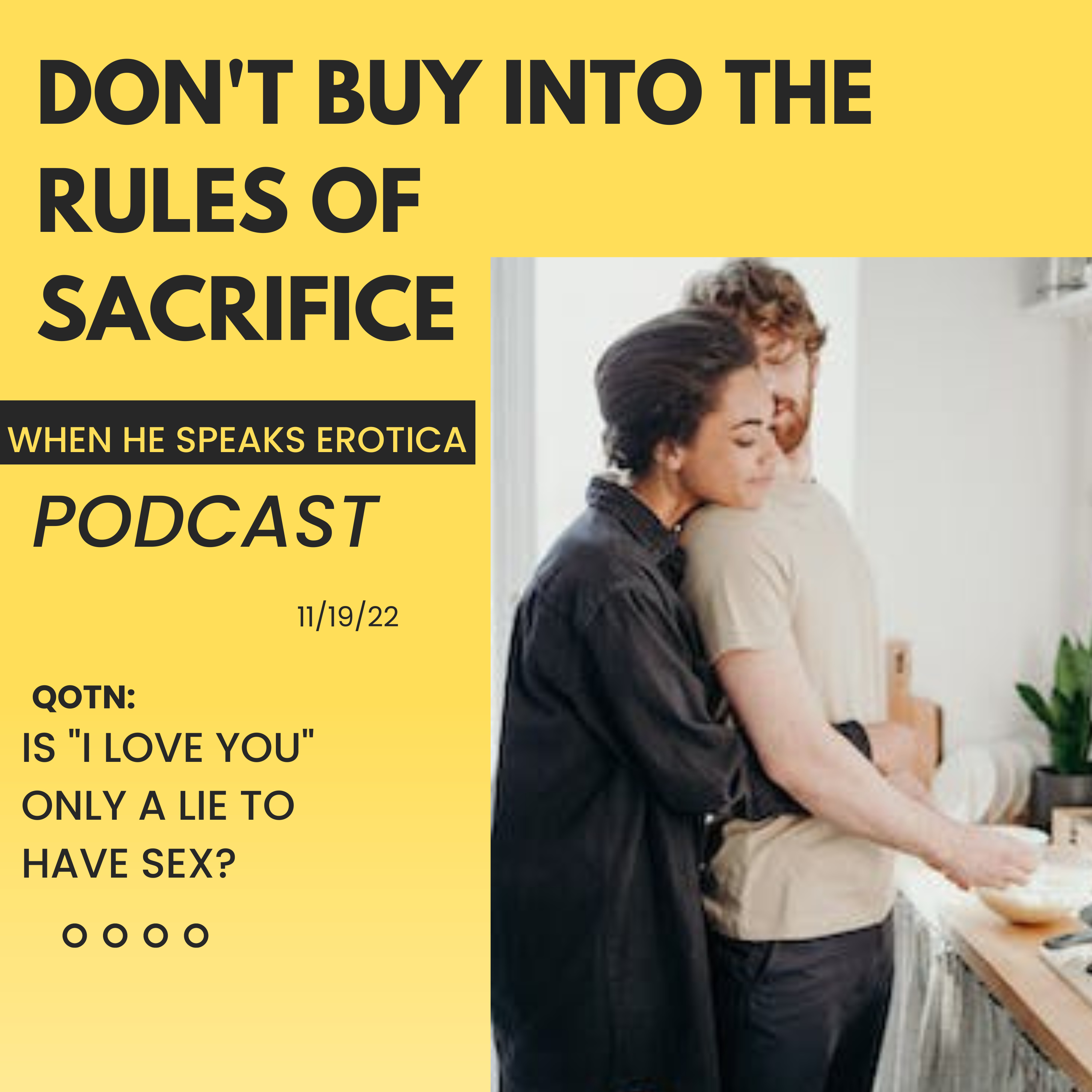 Don't Buy into the Rules of Sacrifice