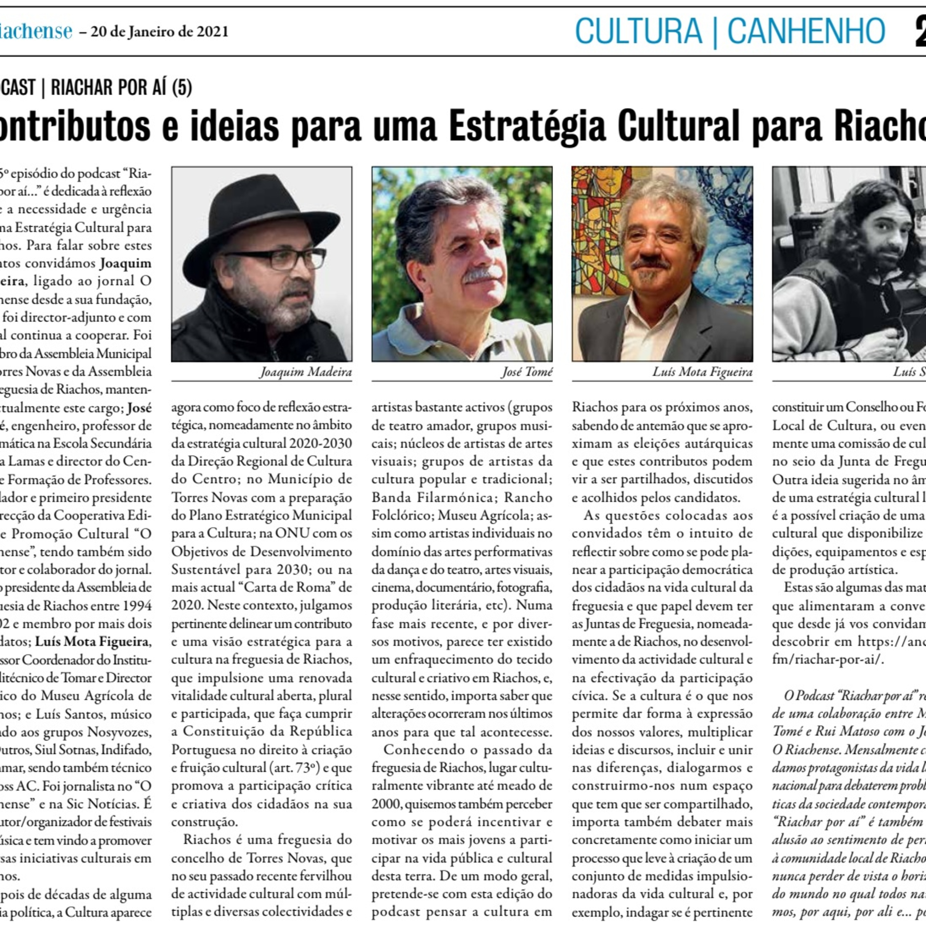 Riachar por aí