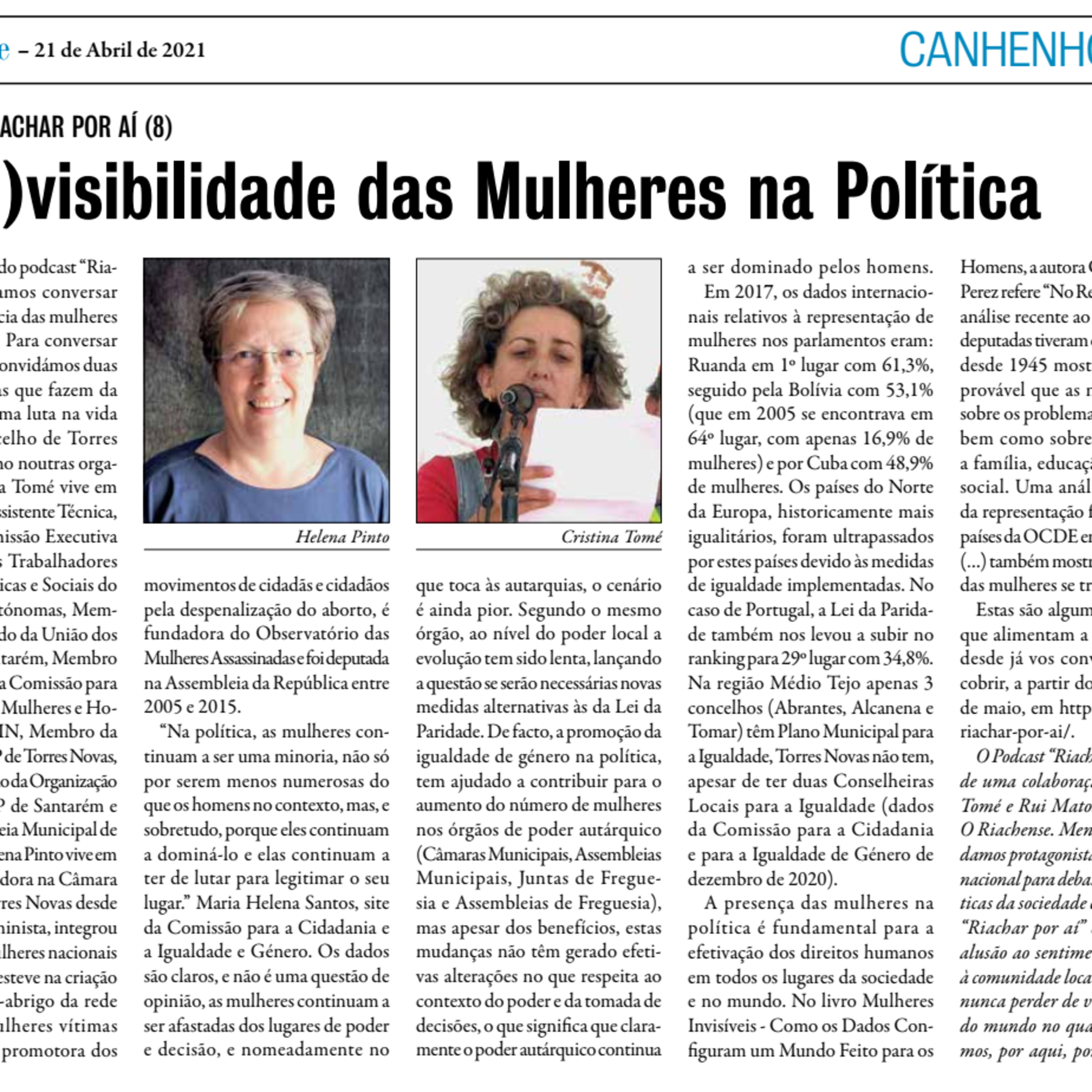 Riachar por aí